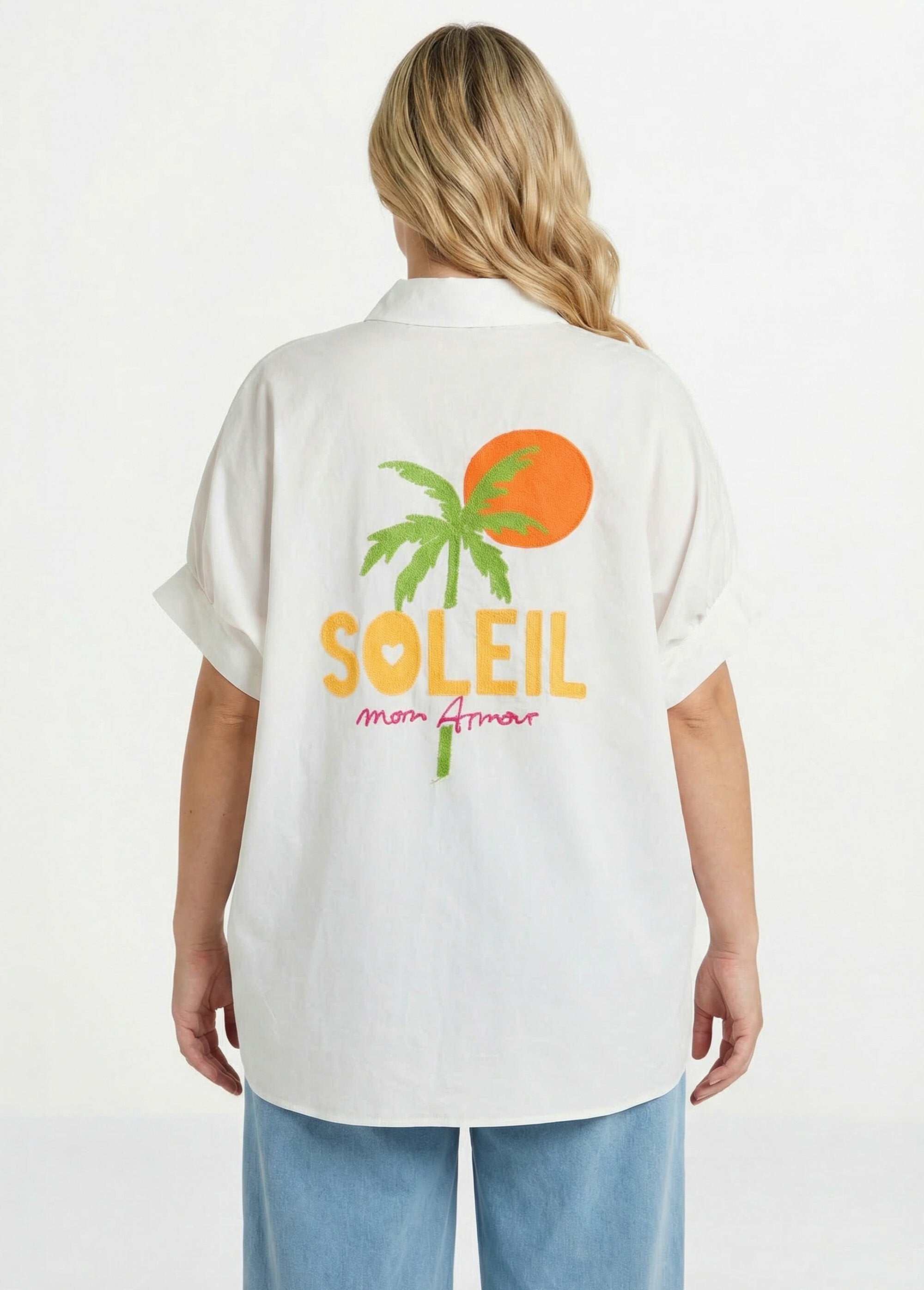 Chemisier_uni,_broderies_thème_Summer_Blanc_et_multicolre_DO1_curvy