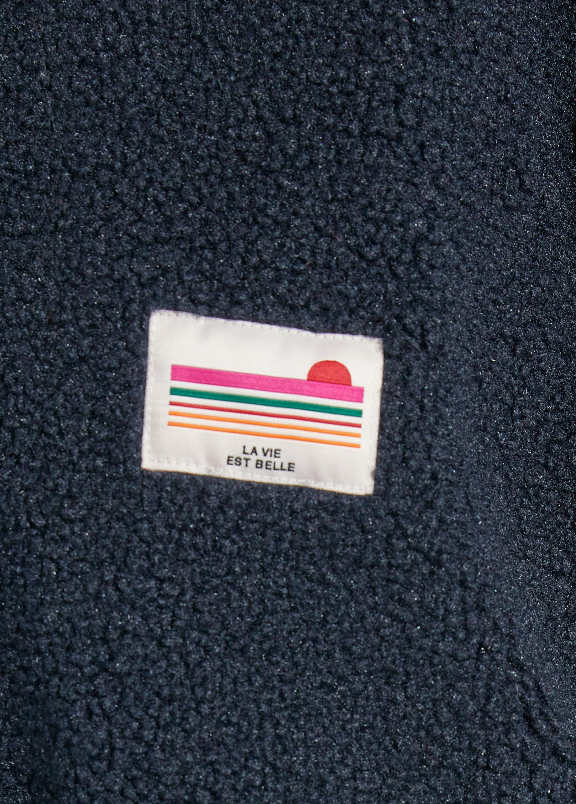 Warm_fleece_zip-up_vest,_high_collar_Marine_DE2_slim