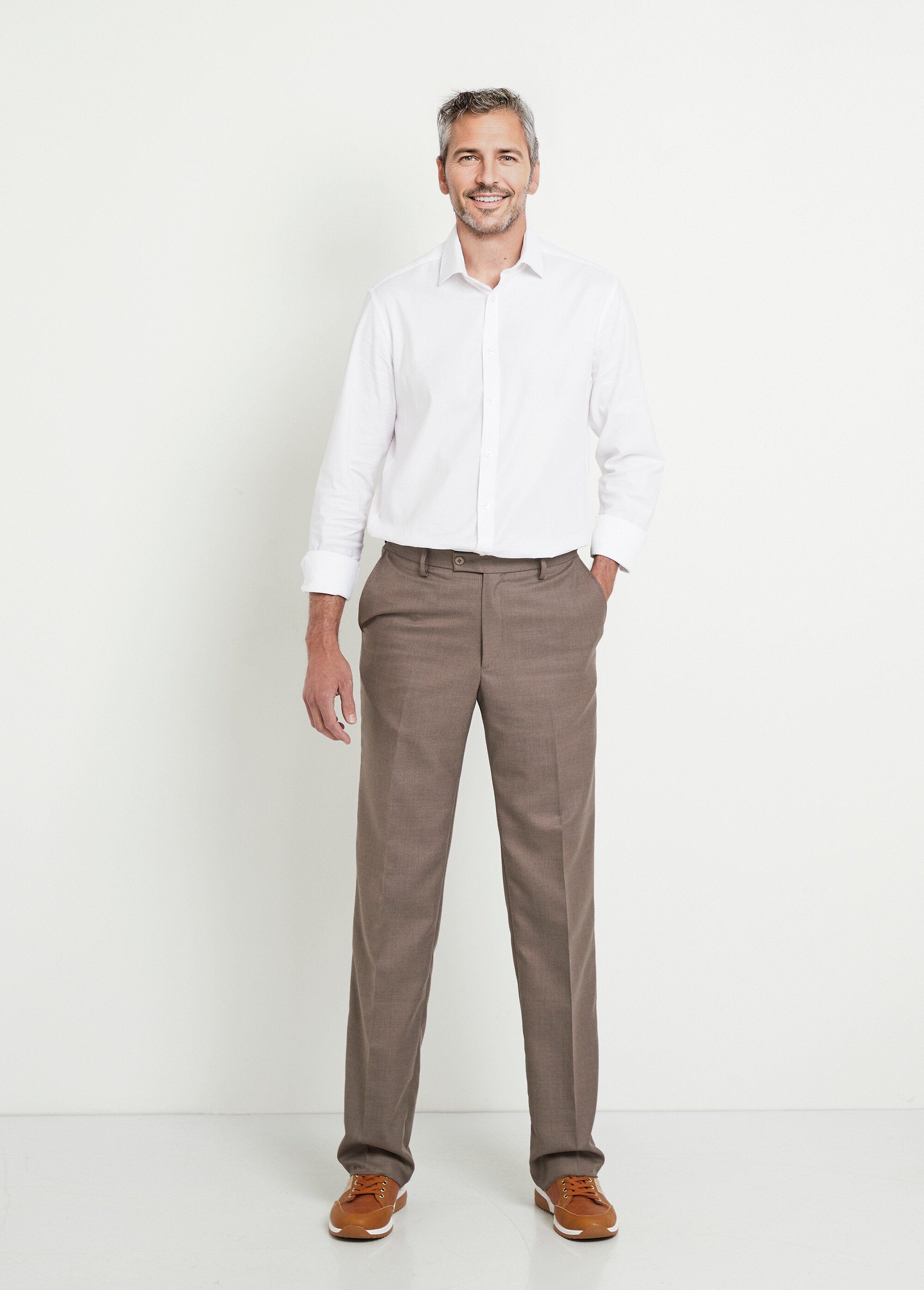 Invisible_adjustable_waistband_wool_twill_pants_Dark_beige_SF1_slim