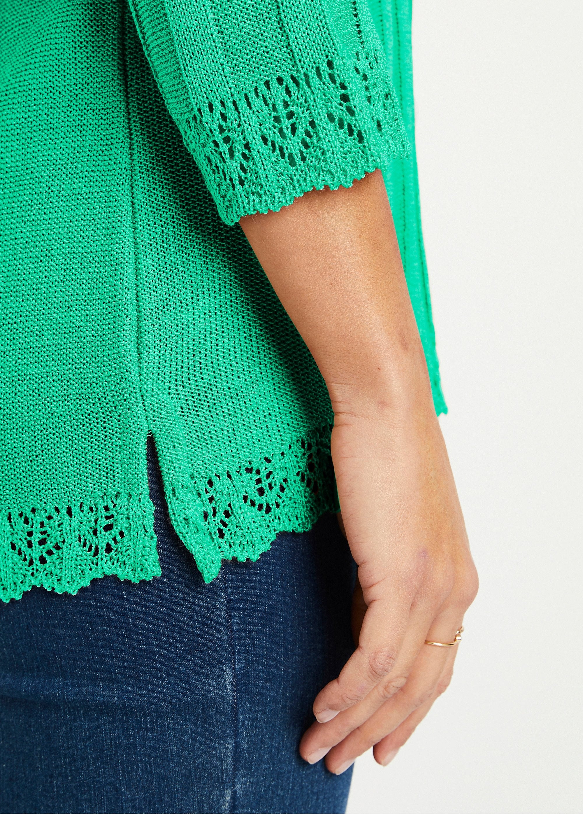 Short_openwork_round_neck_sweater_Green_DE1_slim