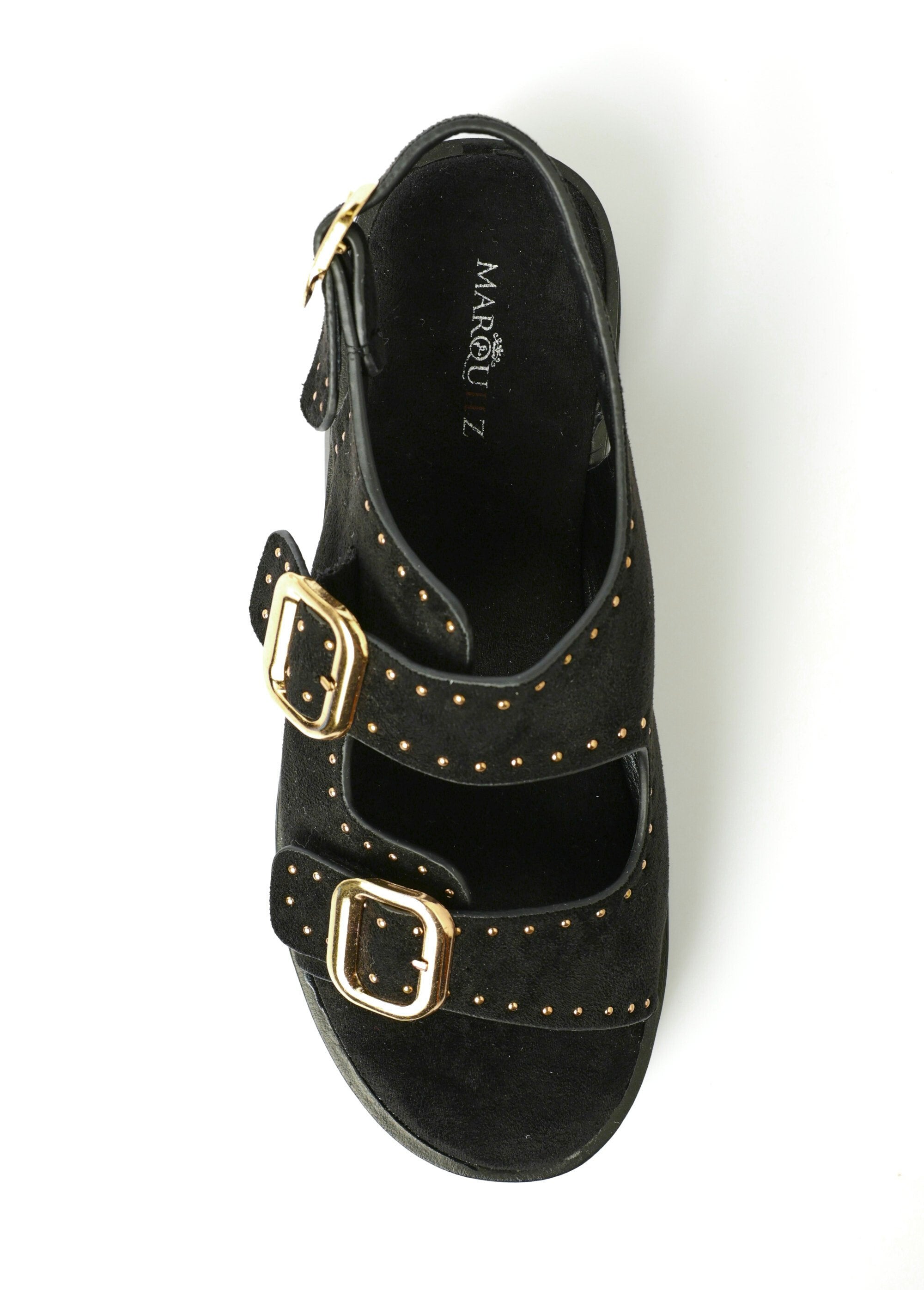 Suede-effect_wedge_sandals_with_buckles_Black_OV1_slim
