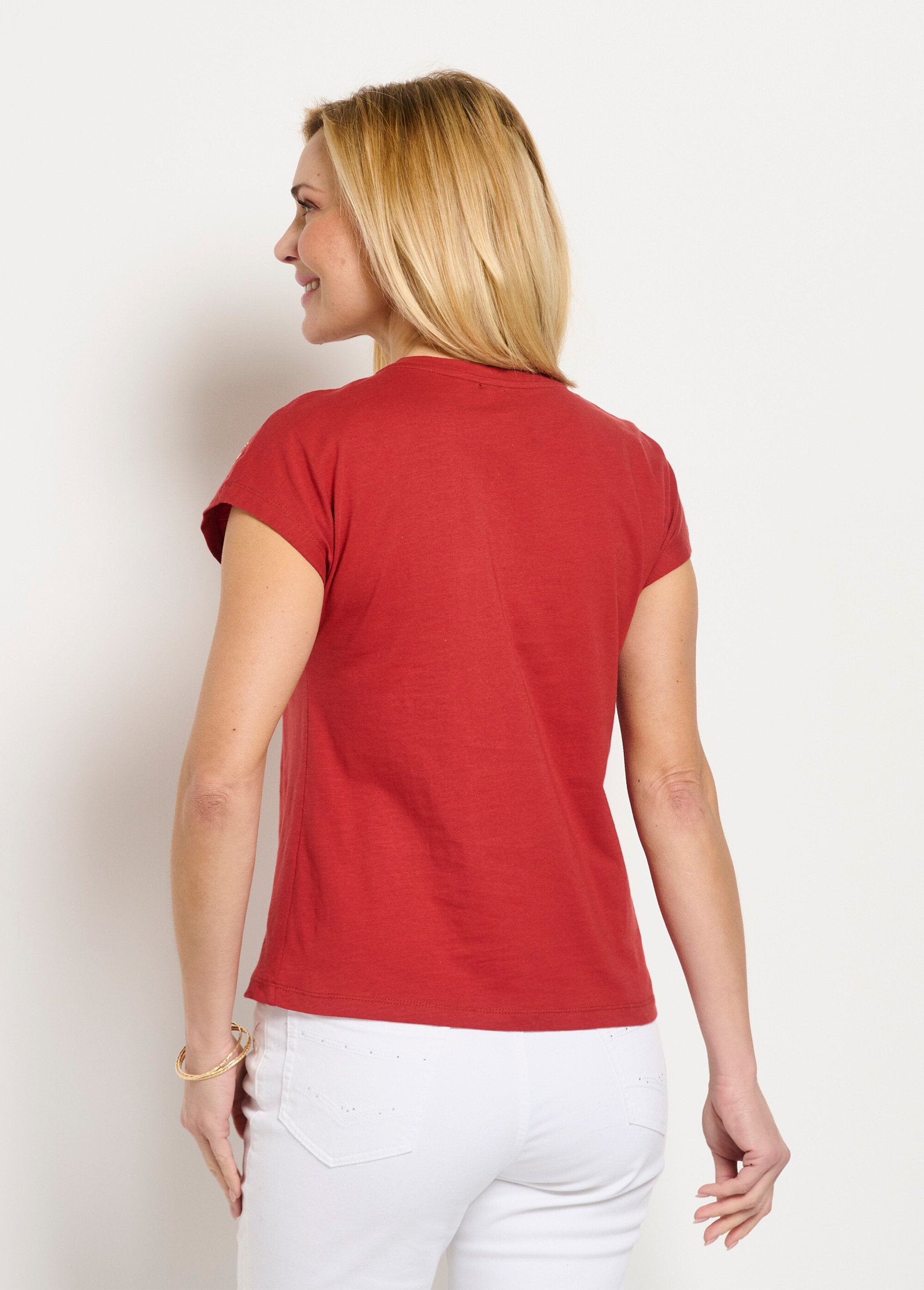 Plain_studded_short_t-shirt_with_flamed_knit_Paprika_DO1_slim