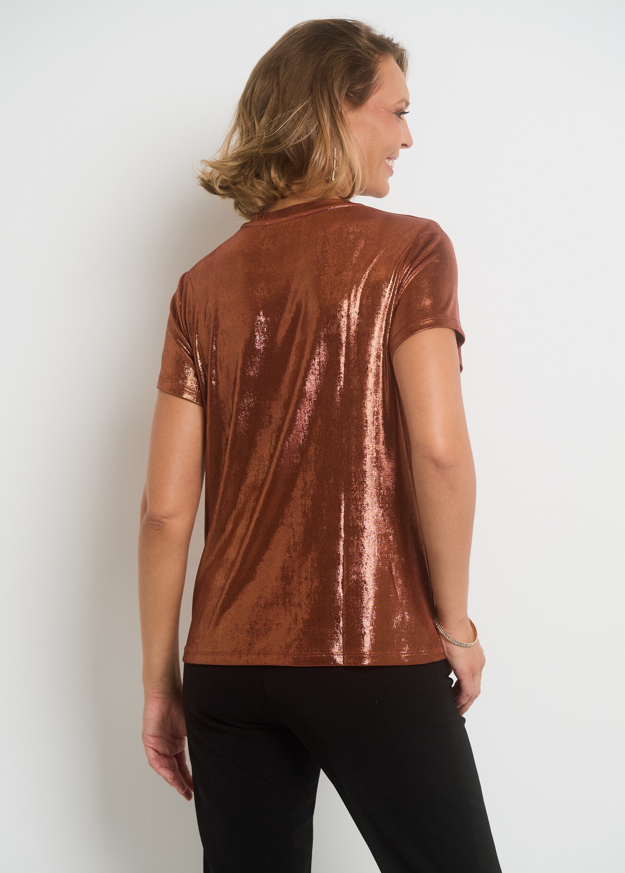 Metallic_short-sleeved_T-shirt_Bright_Paprika_DO1_slim