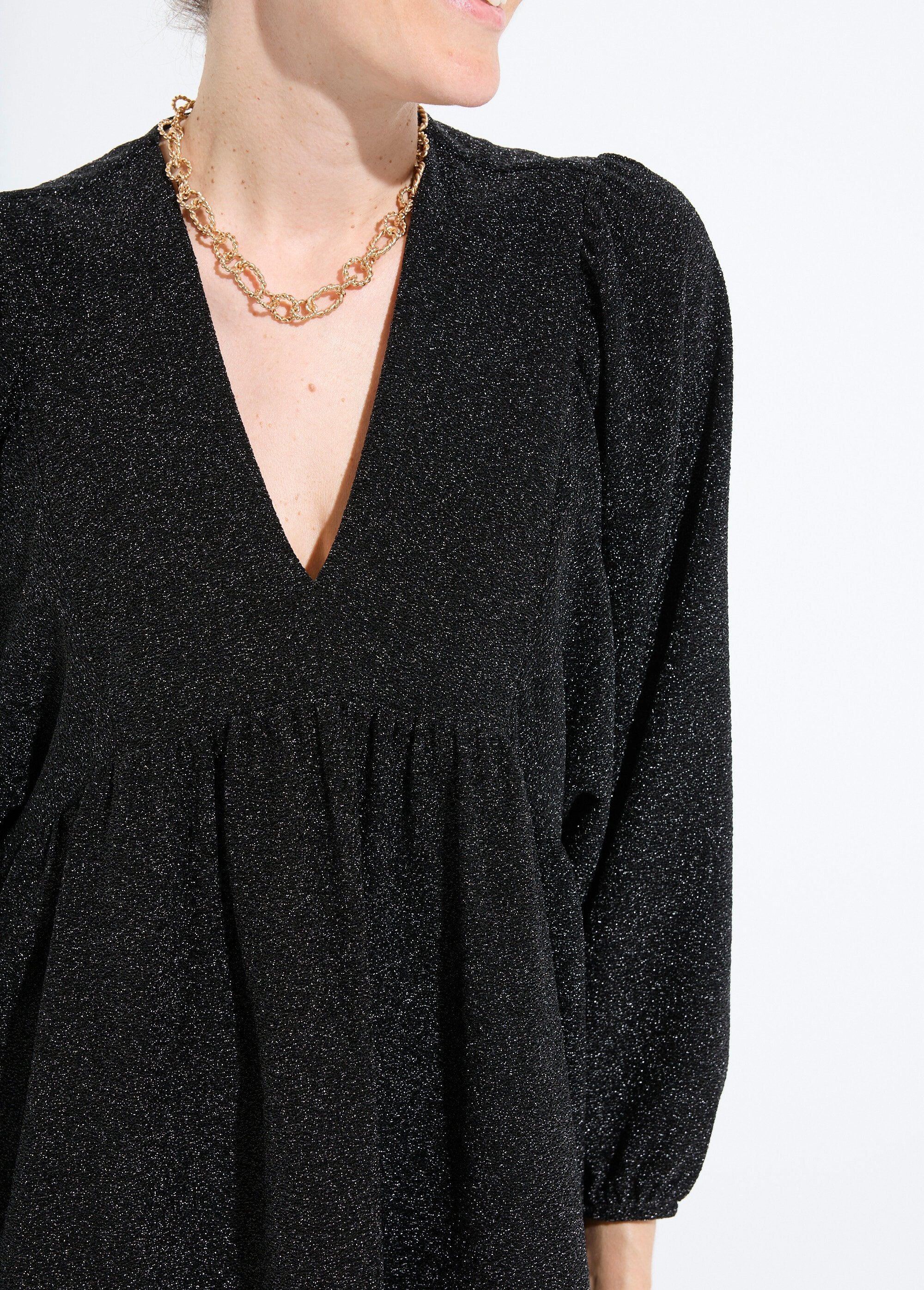 shiny_knit_tunic_t-shirt_with_puff_sleeves_Black_DE1_slim