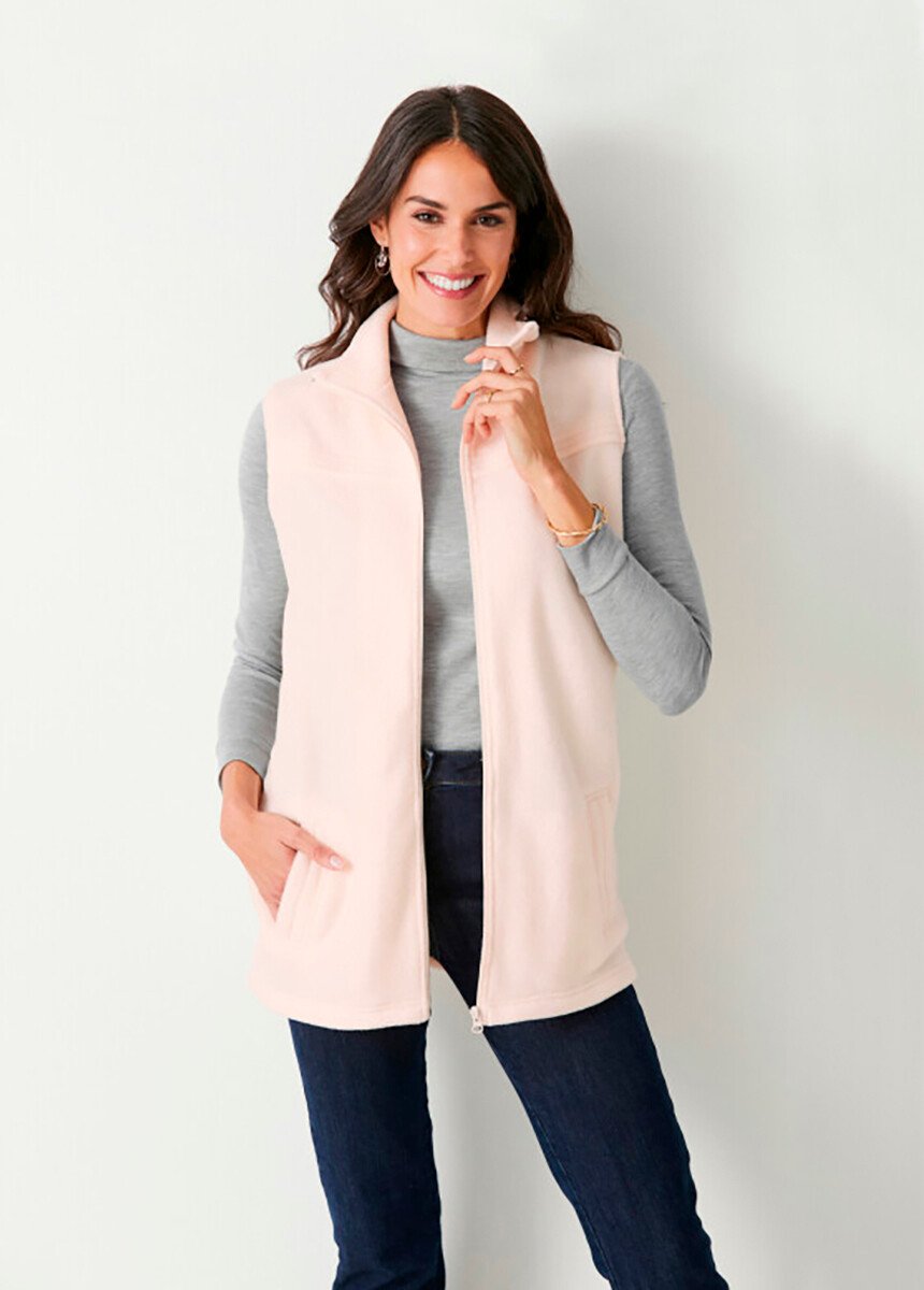 Zipped_sleeveless_fleece_jacket_Beige_pink_FA1_slim