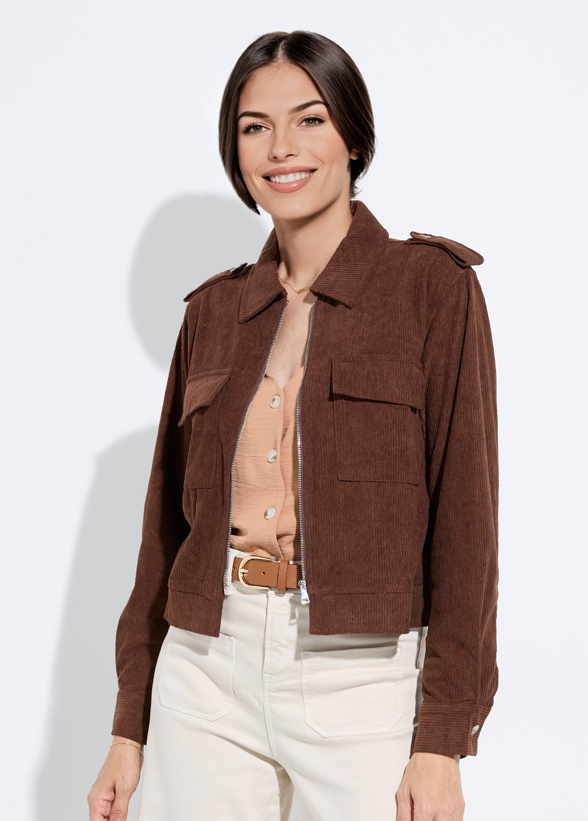 Short_zipped_jacket_in_thick_ribbed_velvet_Brown_FA1_slim