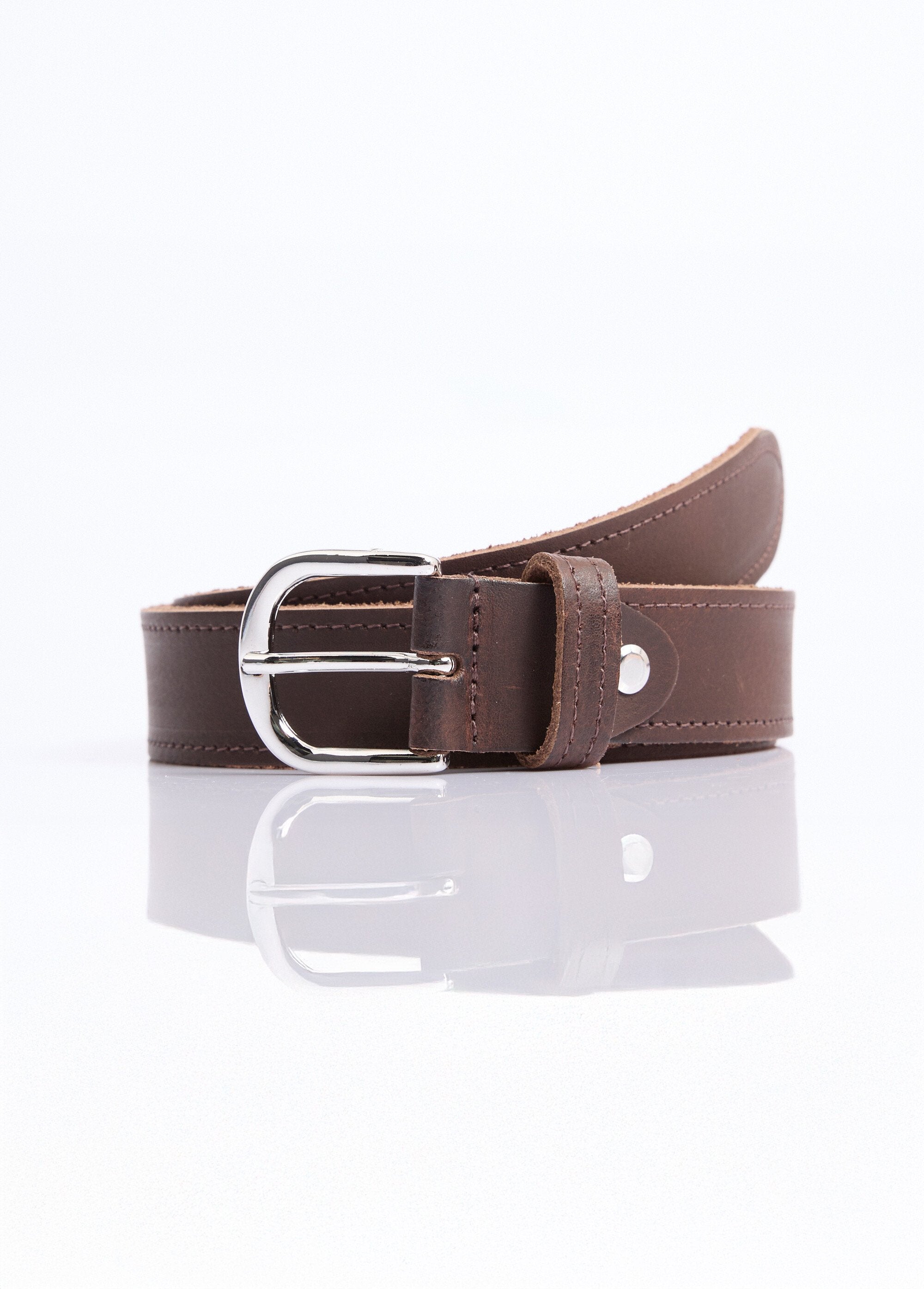 Casual_chic_leather_belt,_raw_edges_Dark_brown_FA1_slim