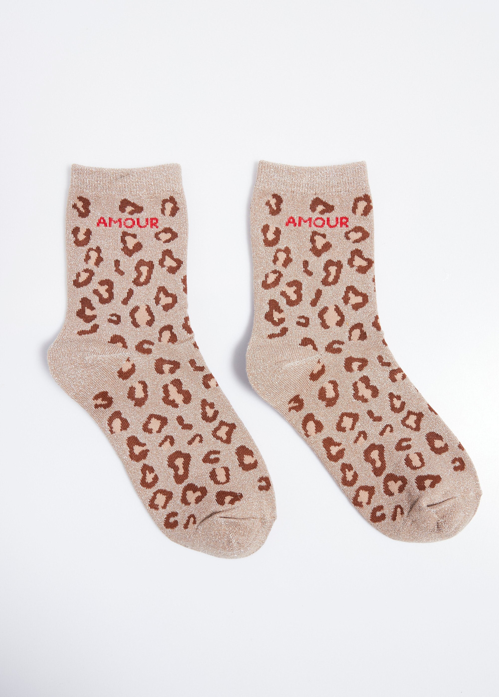 AMOUR_socks,_metallic_leopard_pattern_Beige_FA1_slim