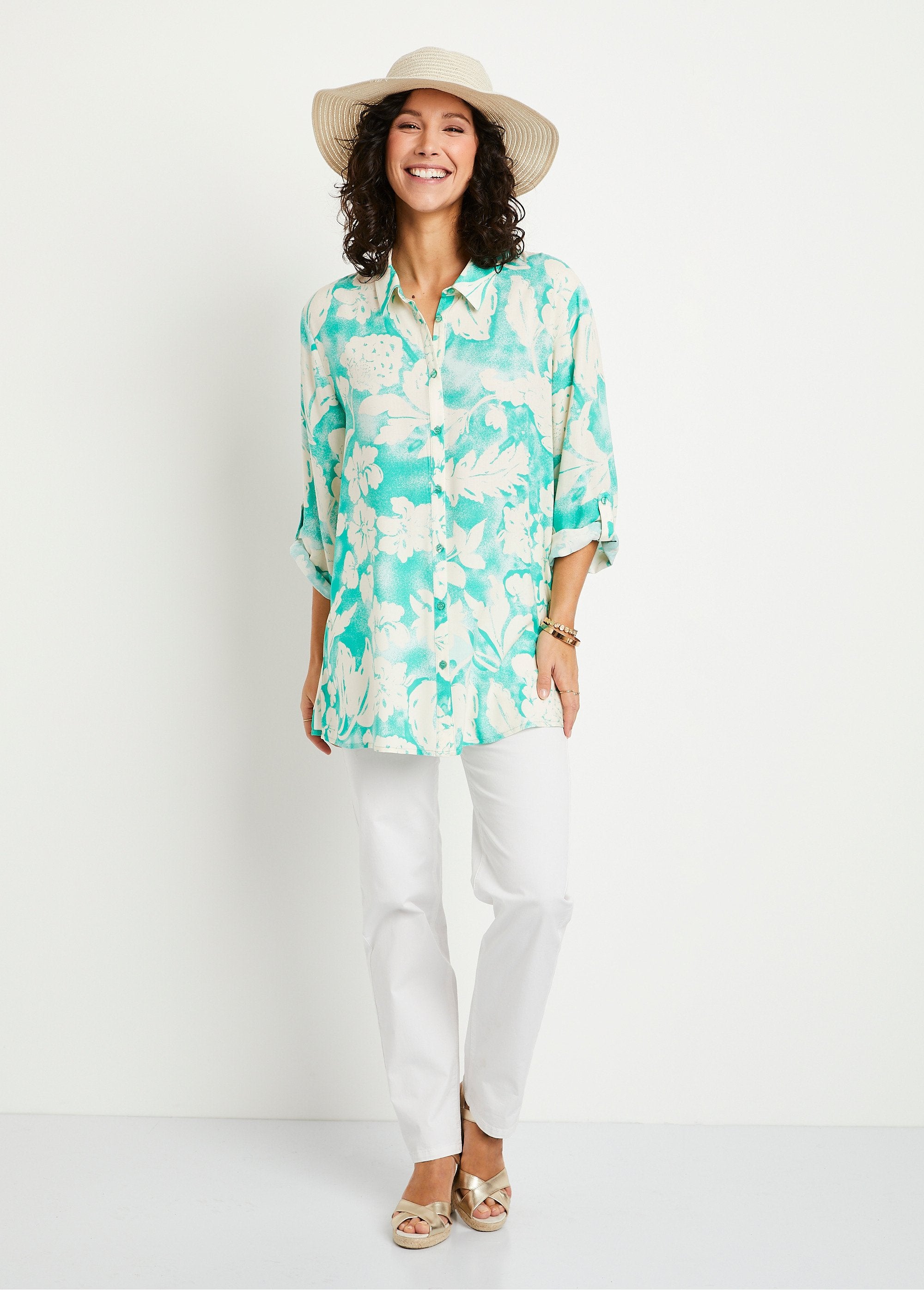 Loose_long_floral_blouse_Green_and_white_SF1_slim