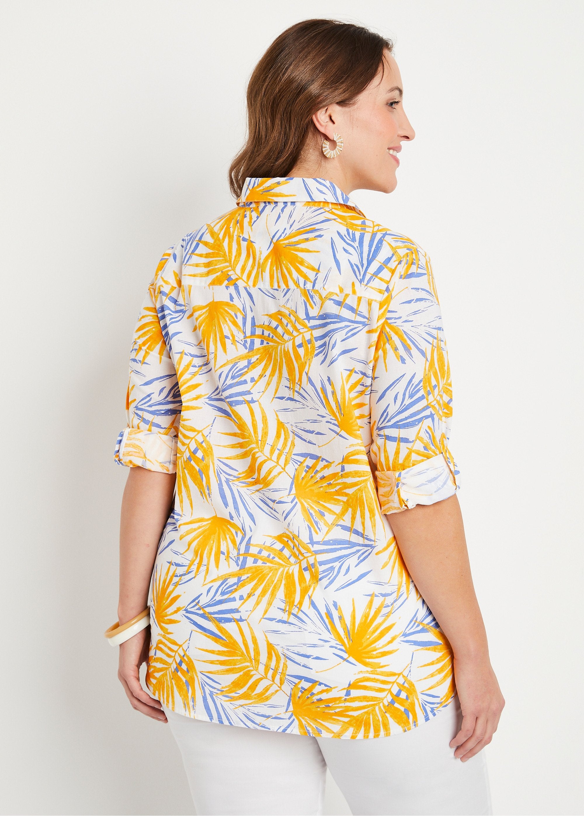 Long_printed_cotton_buttoned_blouse_Yellow_print_DO1_curvy