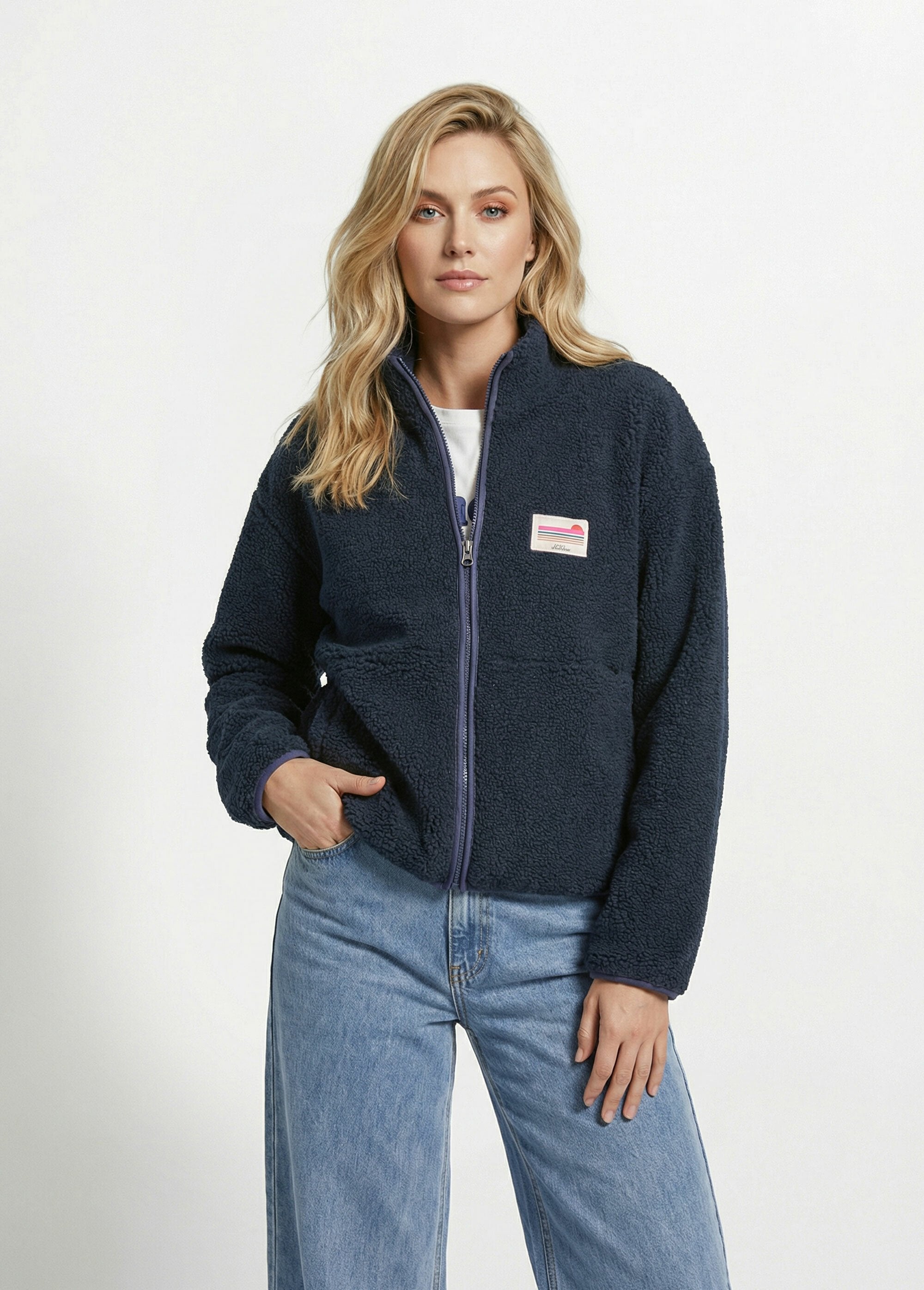 Warm_fleece_zip-up_vest,_high_collar_Marine_FA1_slim