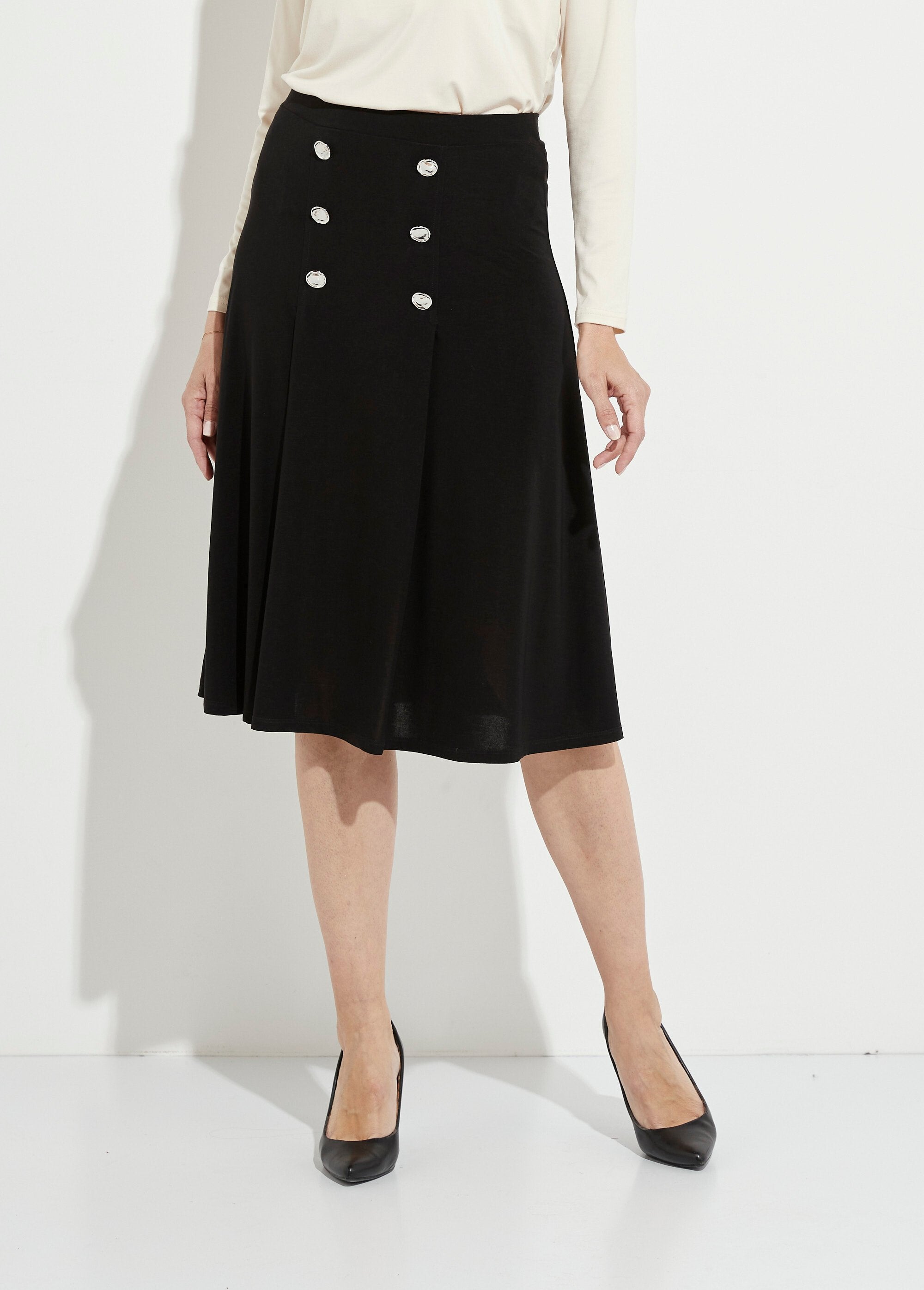 Mid-length_plain_knit_flared_skirt_with_bridge_Black_FA1_slim