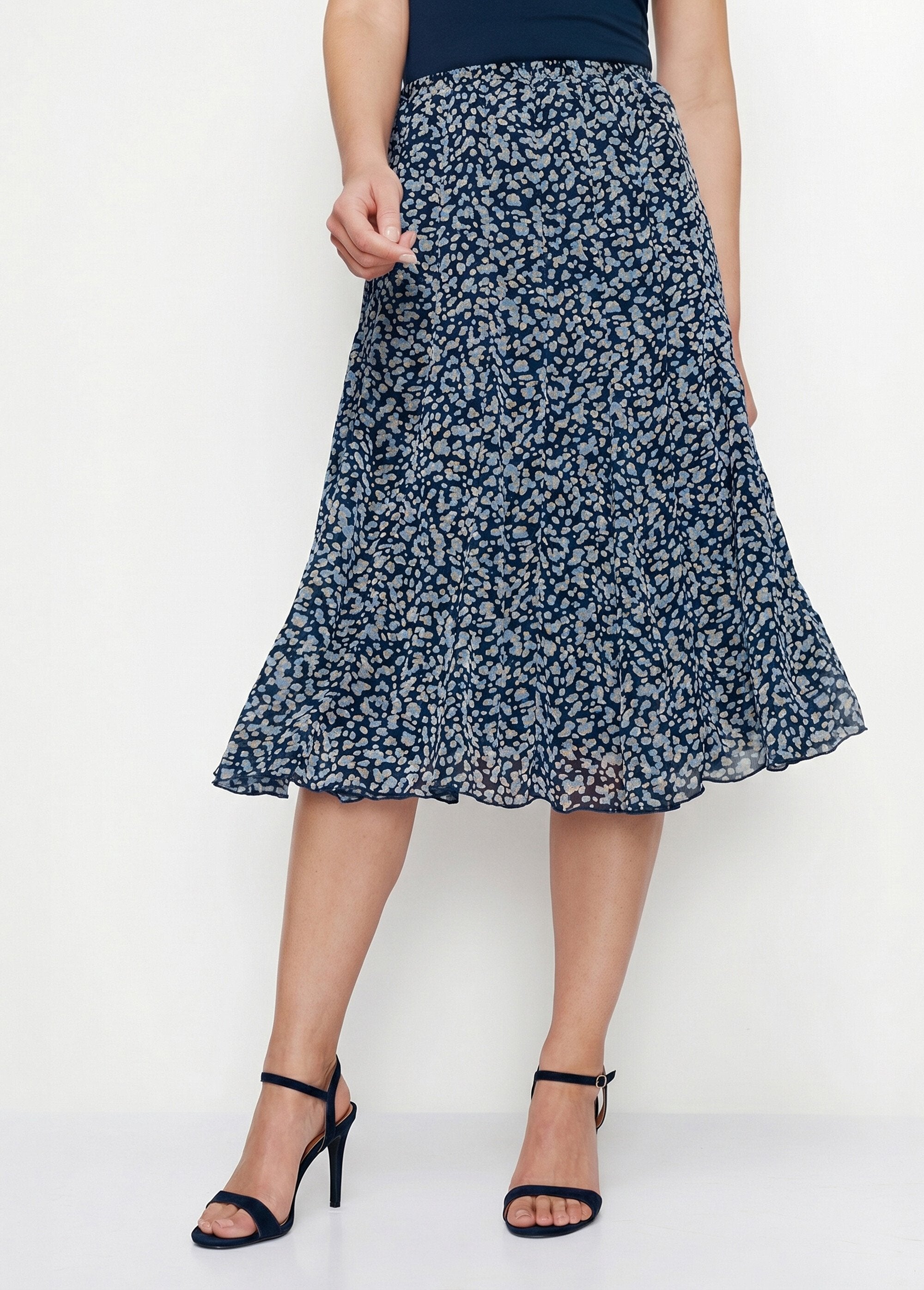 Mid-length_printed_voile_flared_skirt_Navy_and_beige_FA1_slim