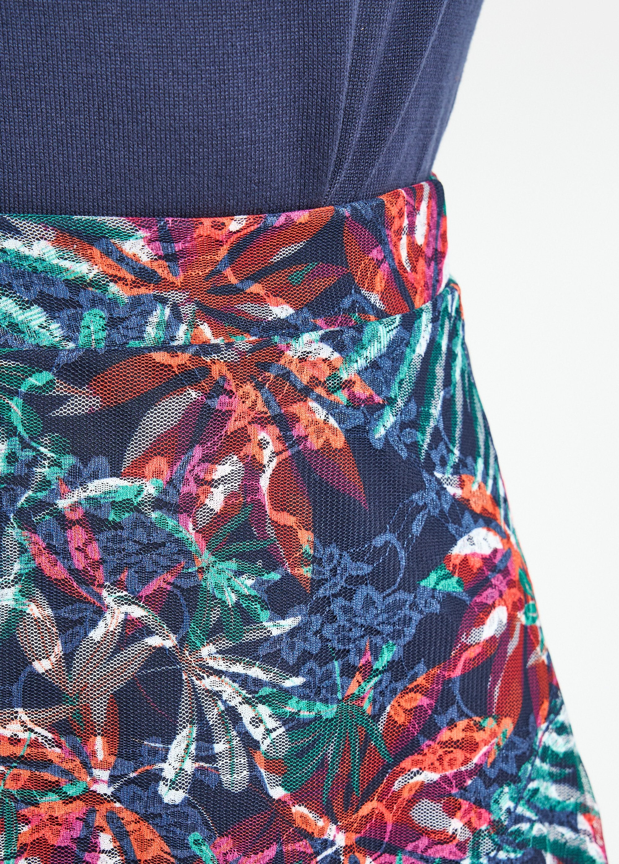 Printed_lace-knit_mid-length_flared_skirt_Marine_et_orange_DE1_slim