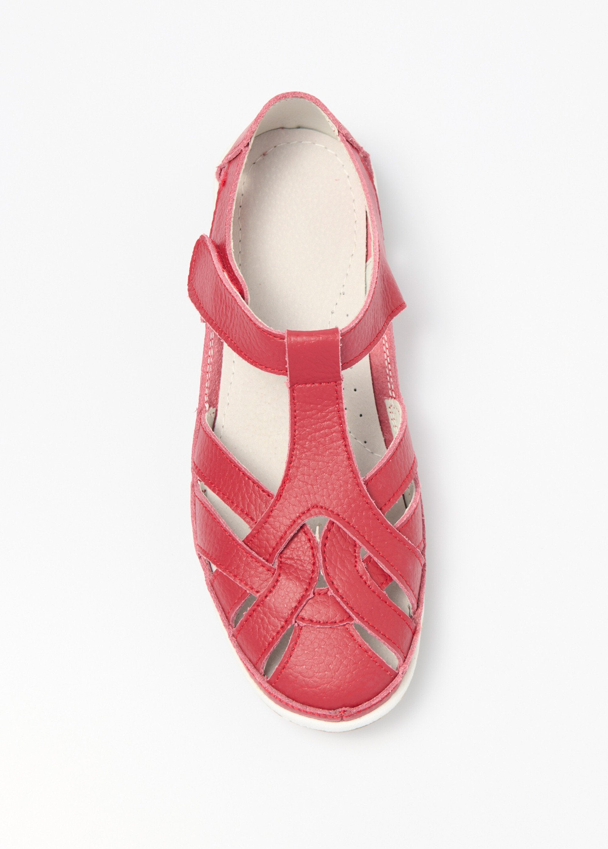 La_Bottine_Souriante®_-_Comfort_width_summer_sandals_Red_OV1_slim