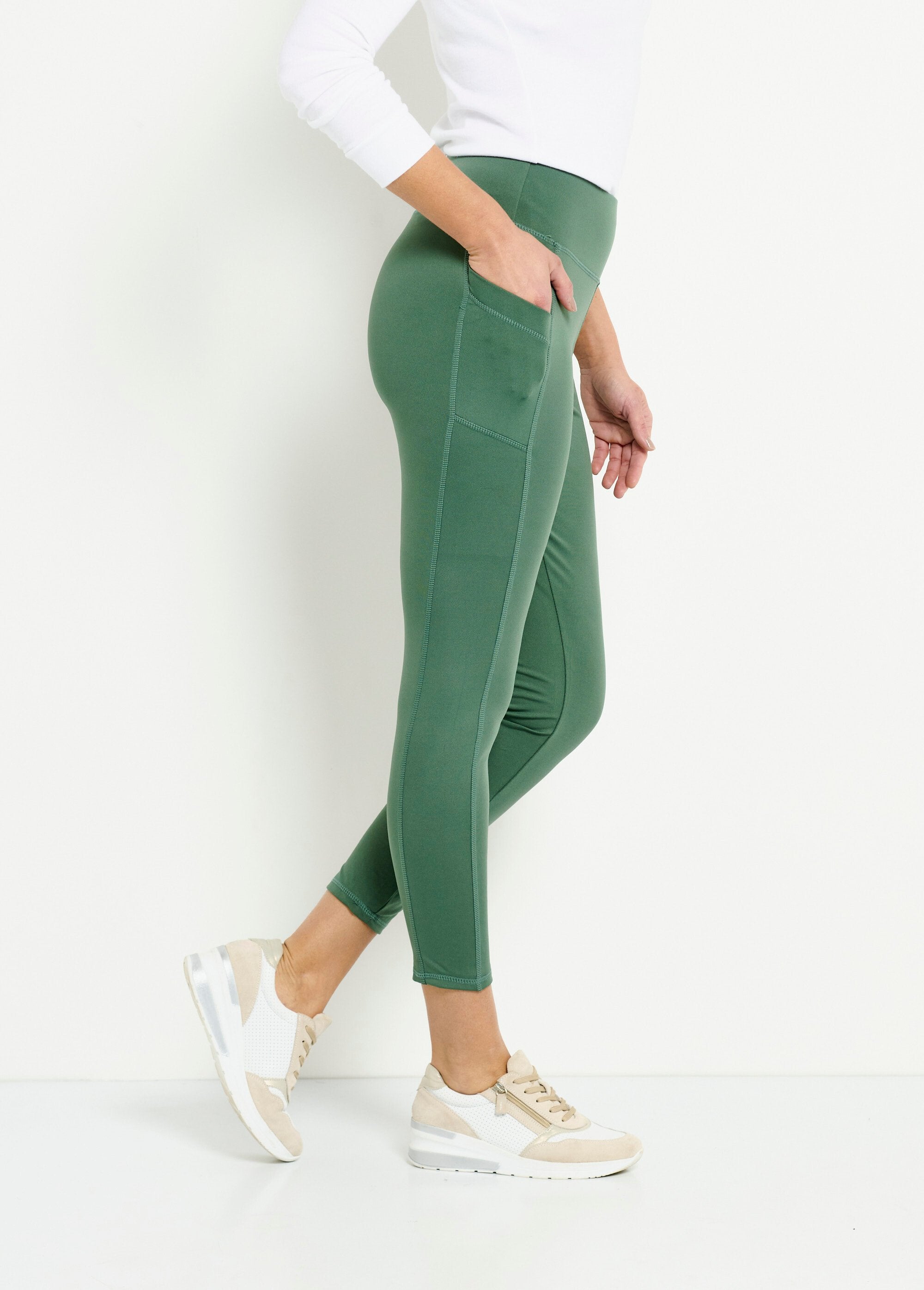 Plain_sports_leggings_with_elasticated_waistband_Green_DR1_slim