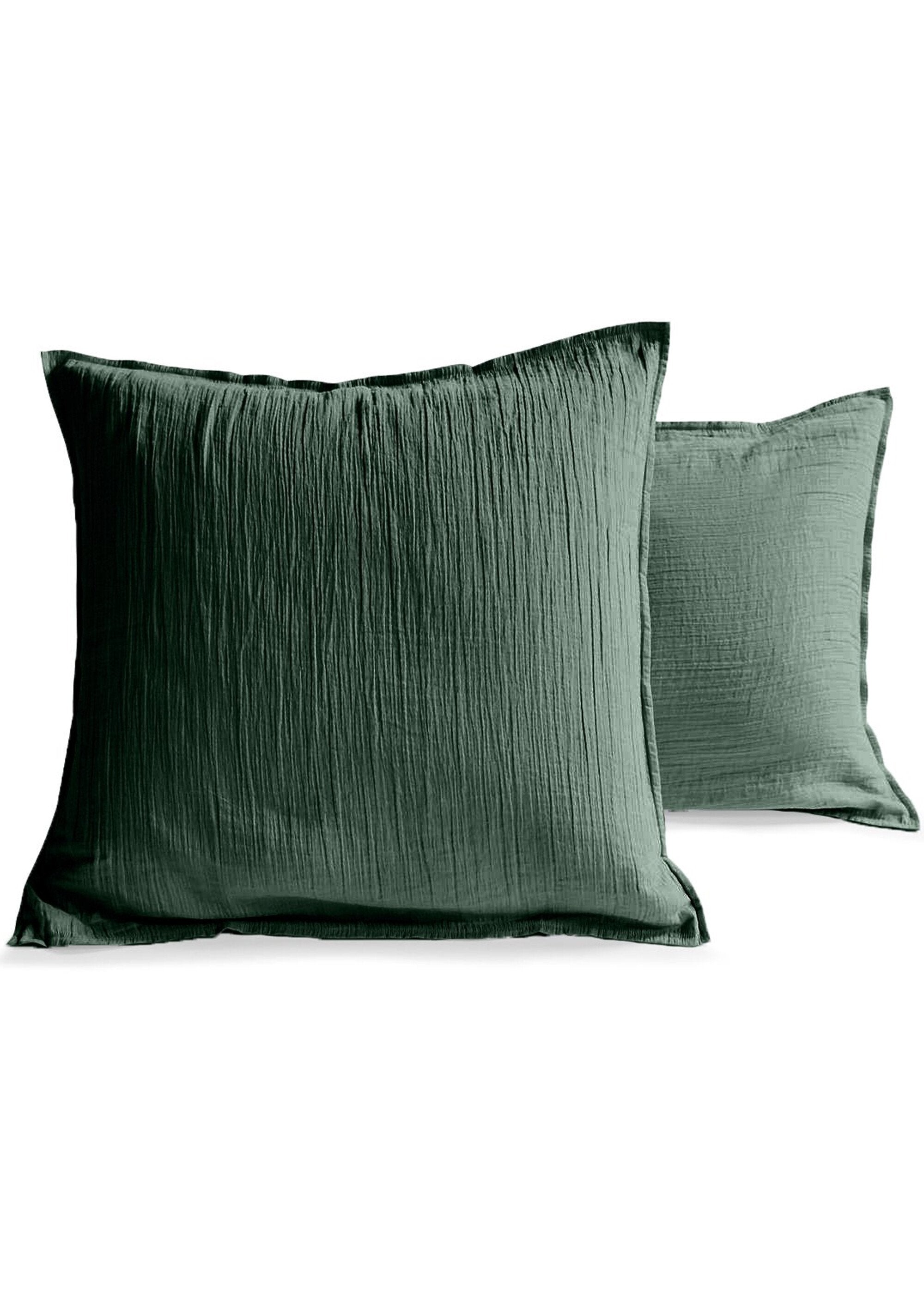 Plain_cotton_gauze_pillowcase_GAZE_Pine_green_FA1_slim