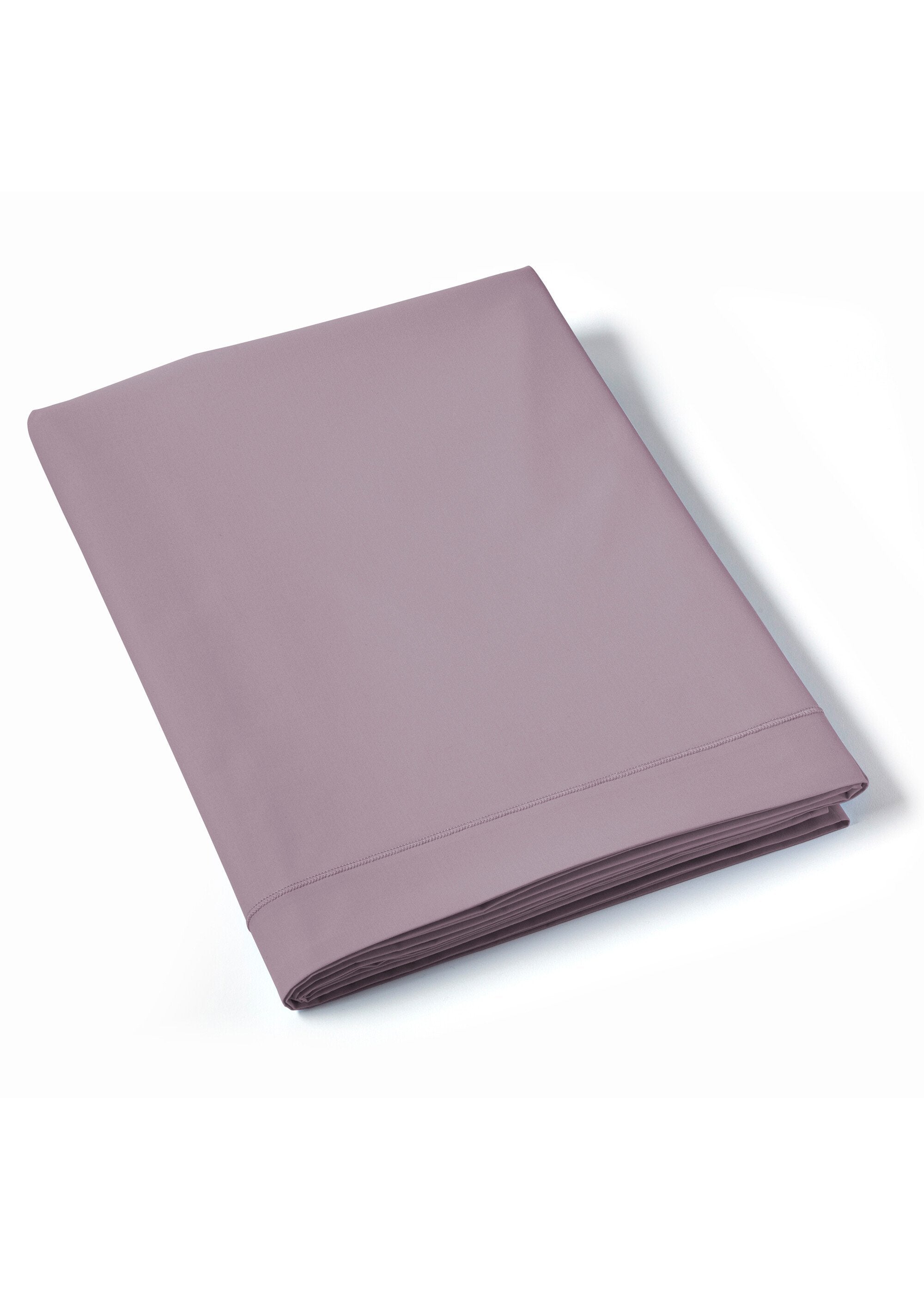 REPOS_plain_cotton_percale_flat_sheet_Old_pink_FA1_slim