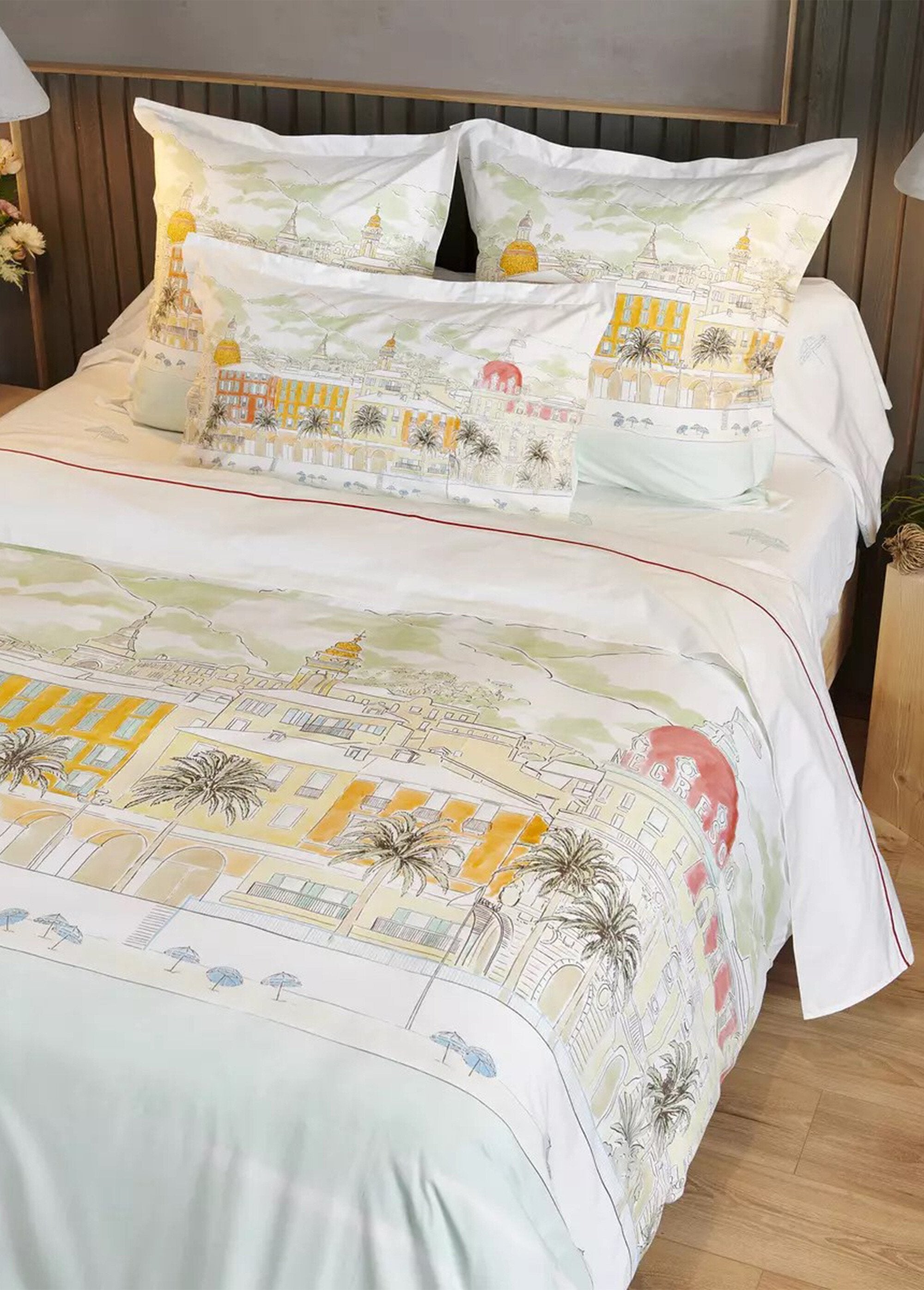 Drap_plat_aquarelle_Nice_percale_Blanc_et_jaune_DE1_slim