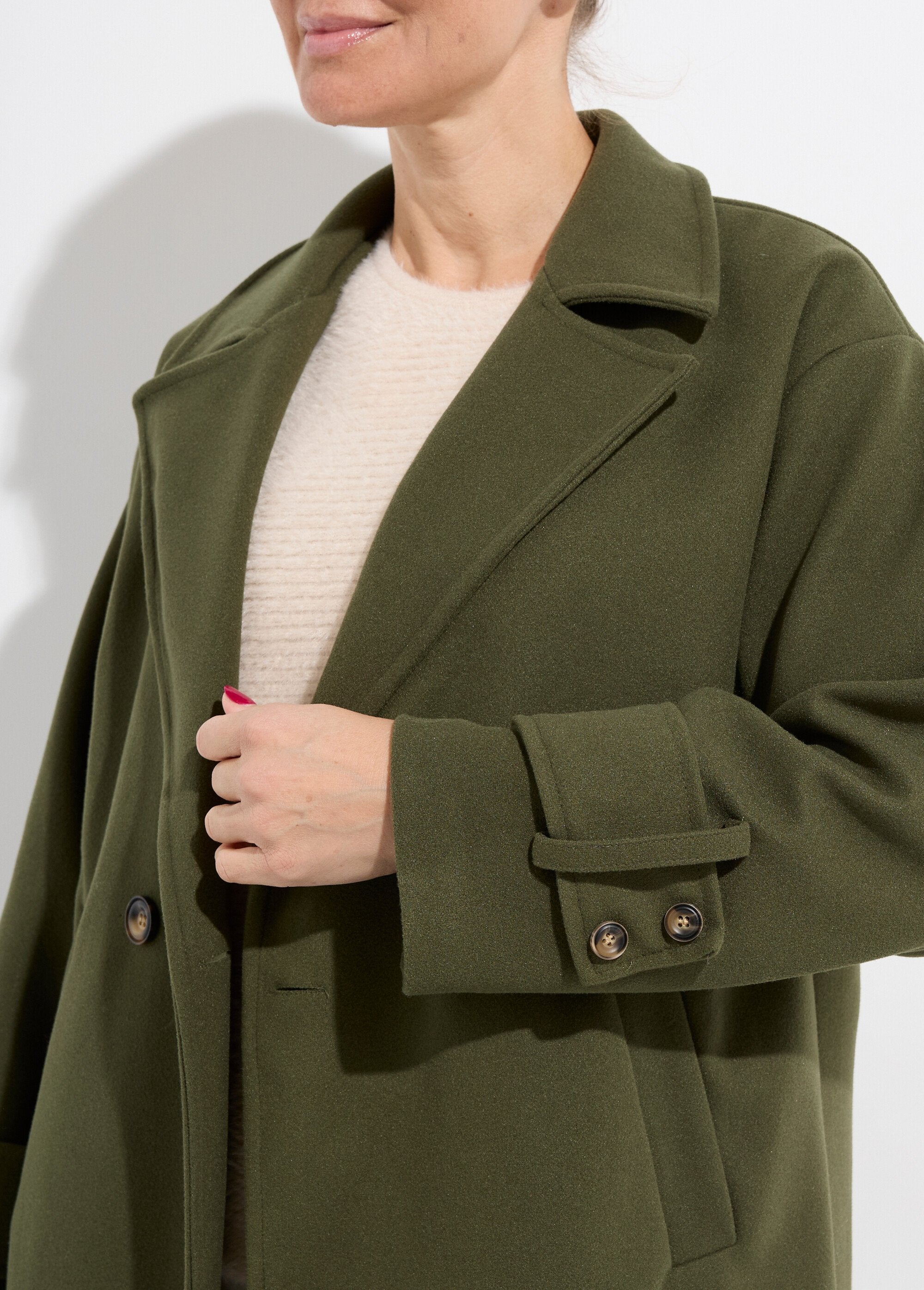 Manteau_long_chic_façon_drap_de_laine_Kaki_DE1_slim
