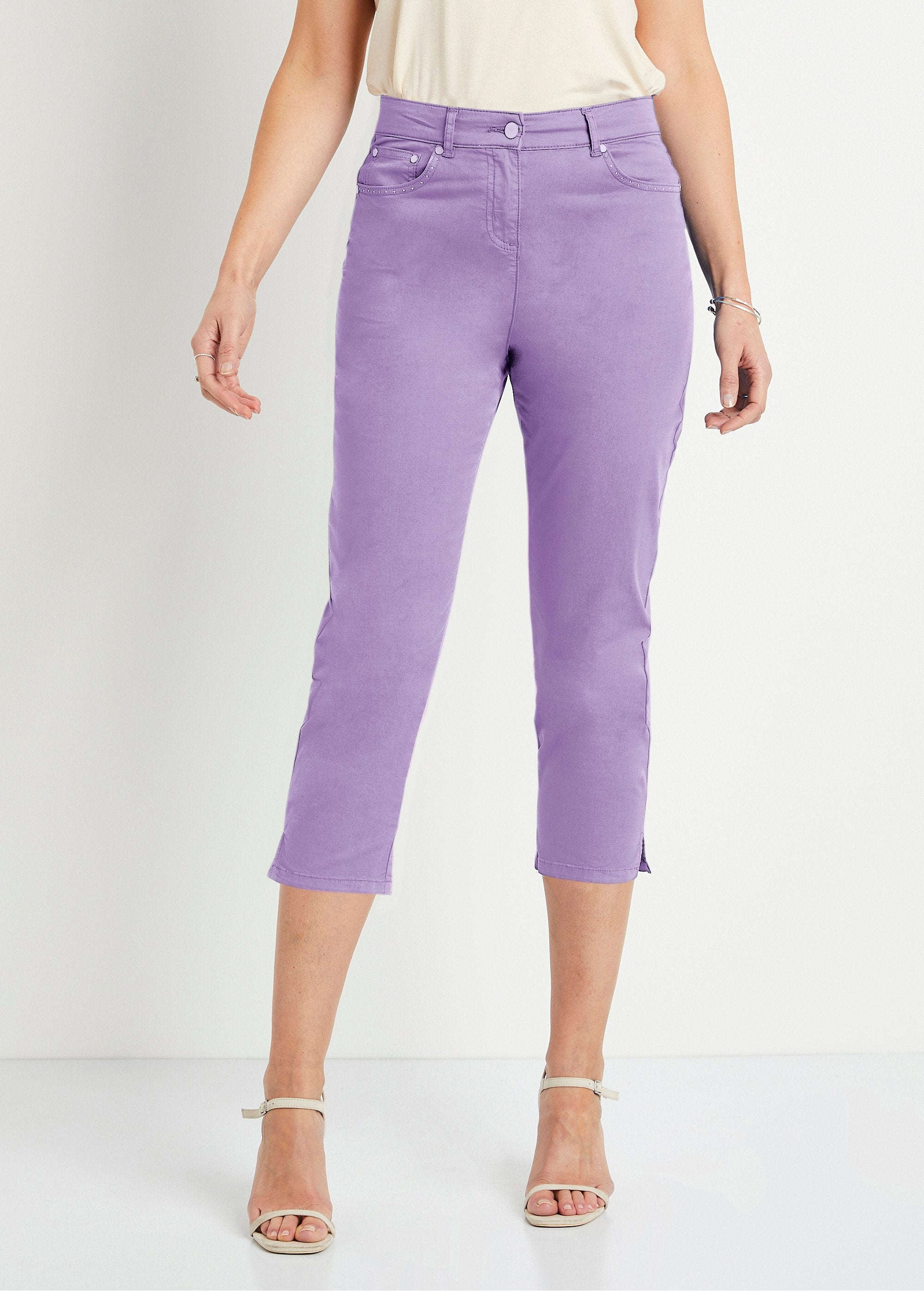 Cropped_pants_with_elasticated_belt_and_5_pockets_Purple_FA1_slim