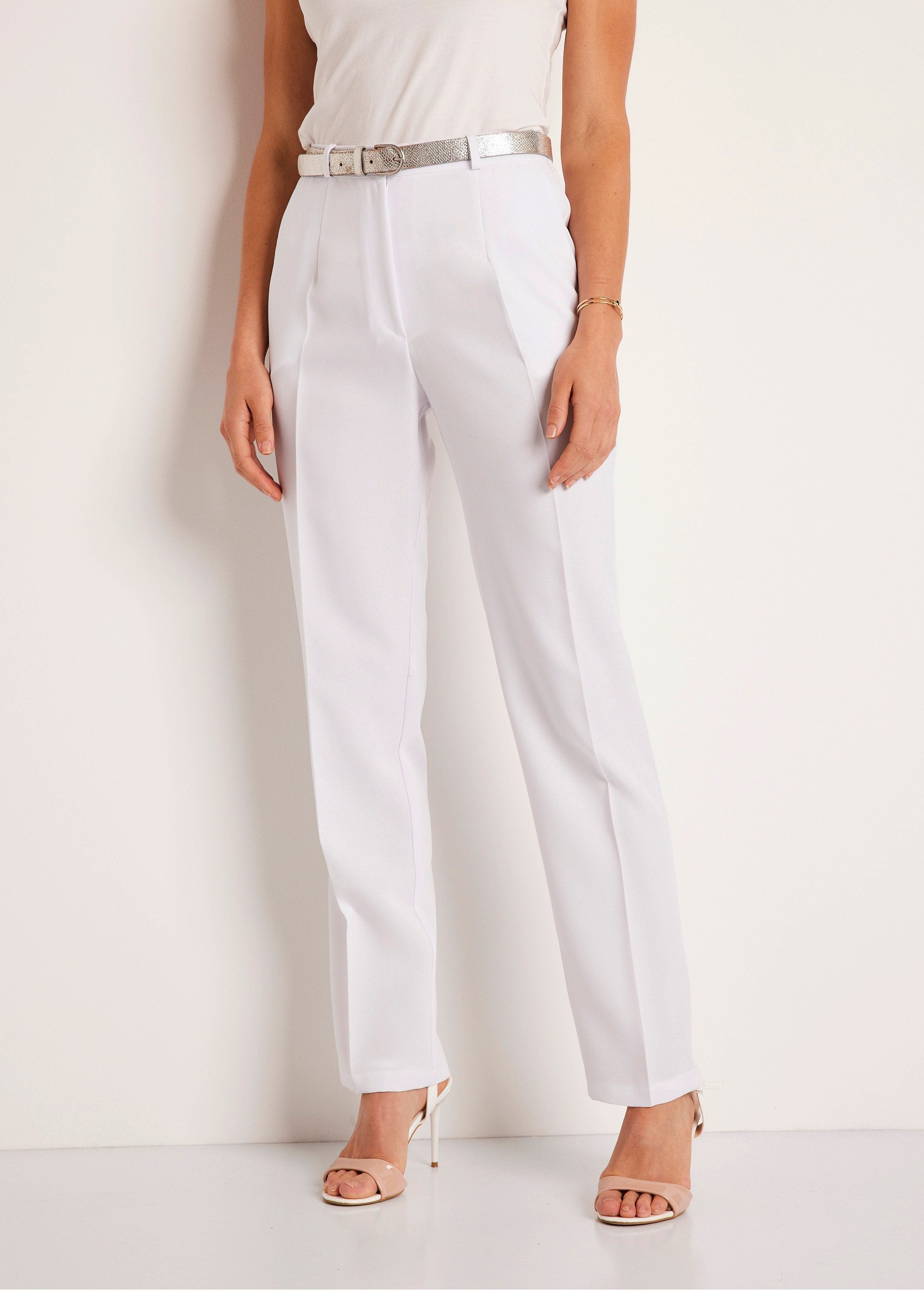 Plain_straight_pants_with_semi-elasticated_waist_White_FA1_slim