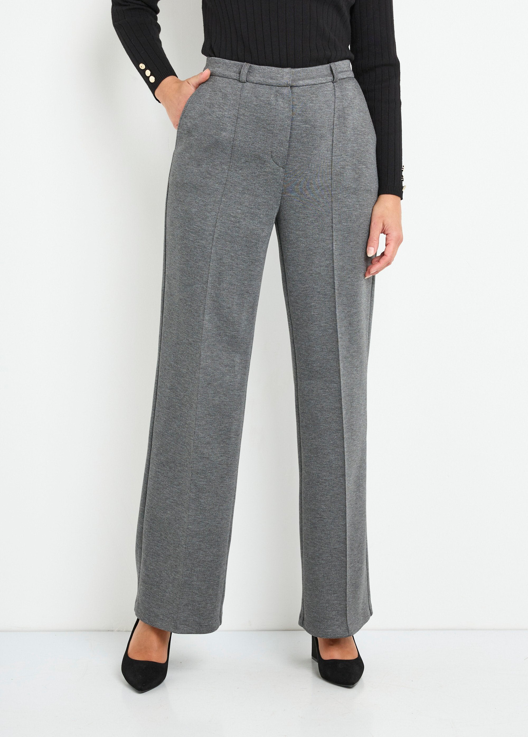 Structured_city_pants_in_plain_milano_knit_Gris_anthracite_FA1_slim