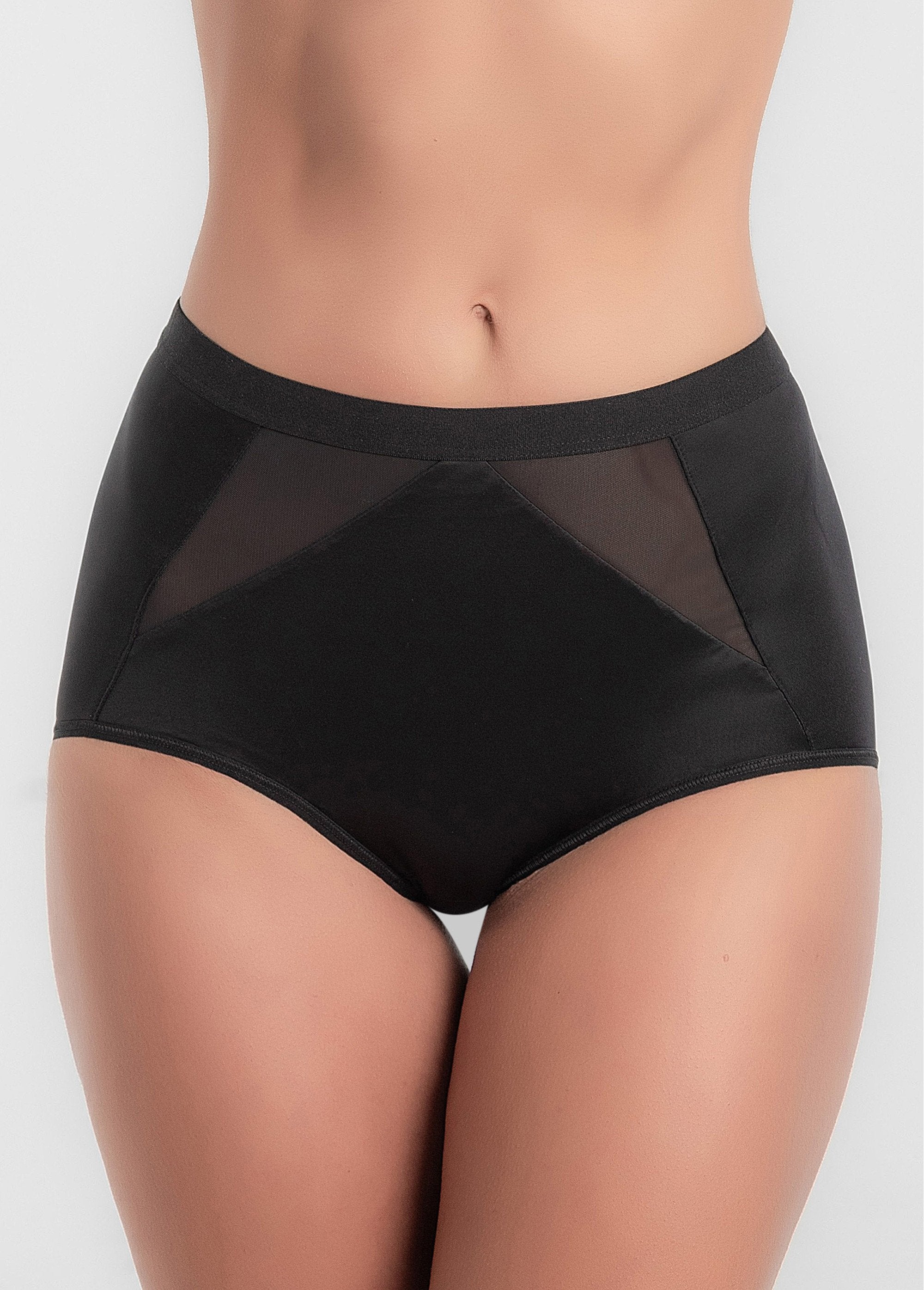 Playtex®_High_waist_support_panty_girdle_Black_FA1_slim