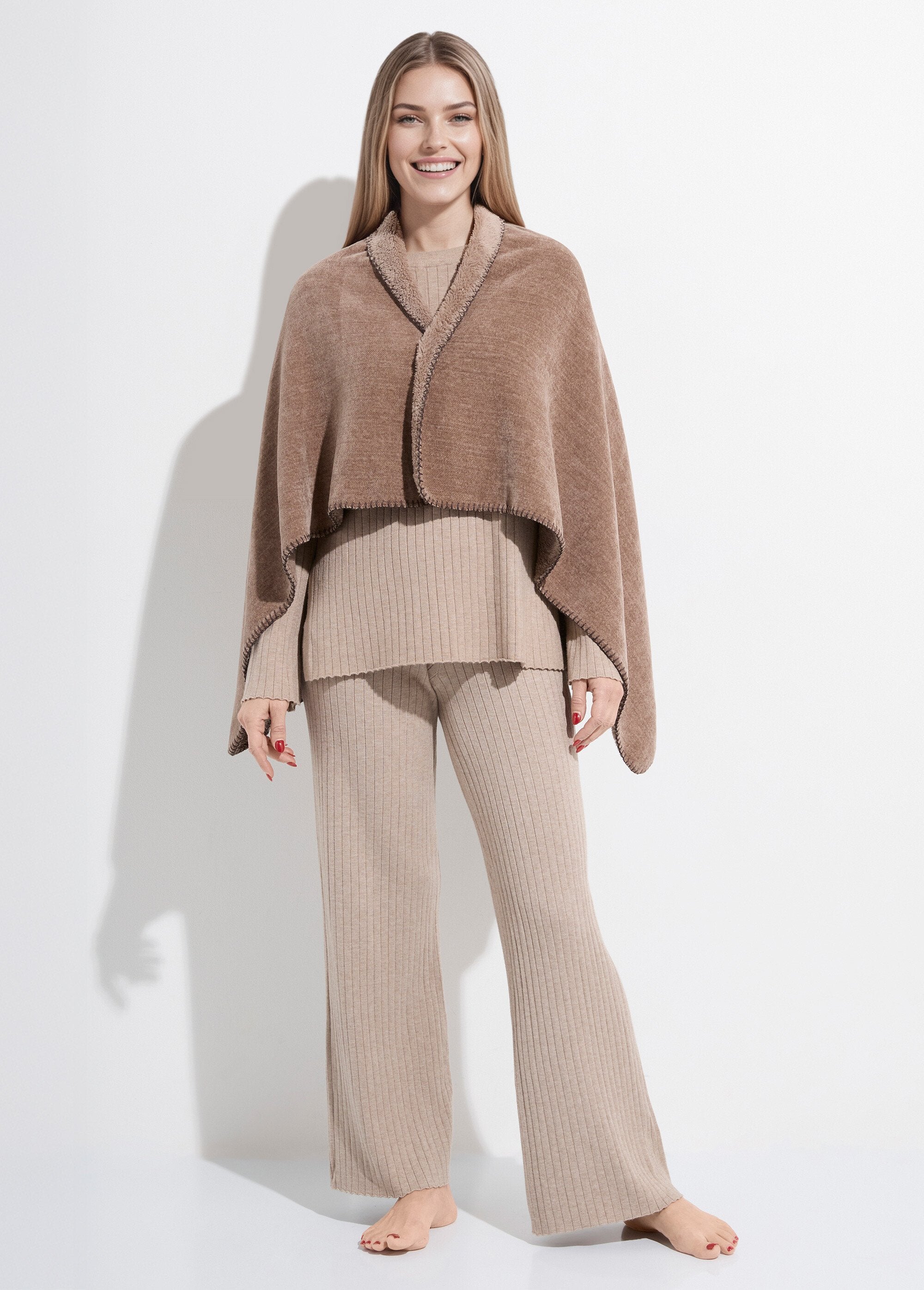 Poncho_chauffe_épaules_à_boutonner_Taupe_FA1_slim