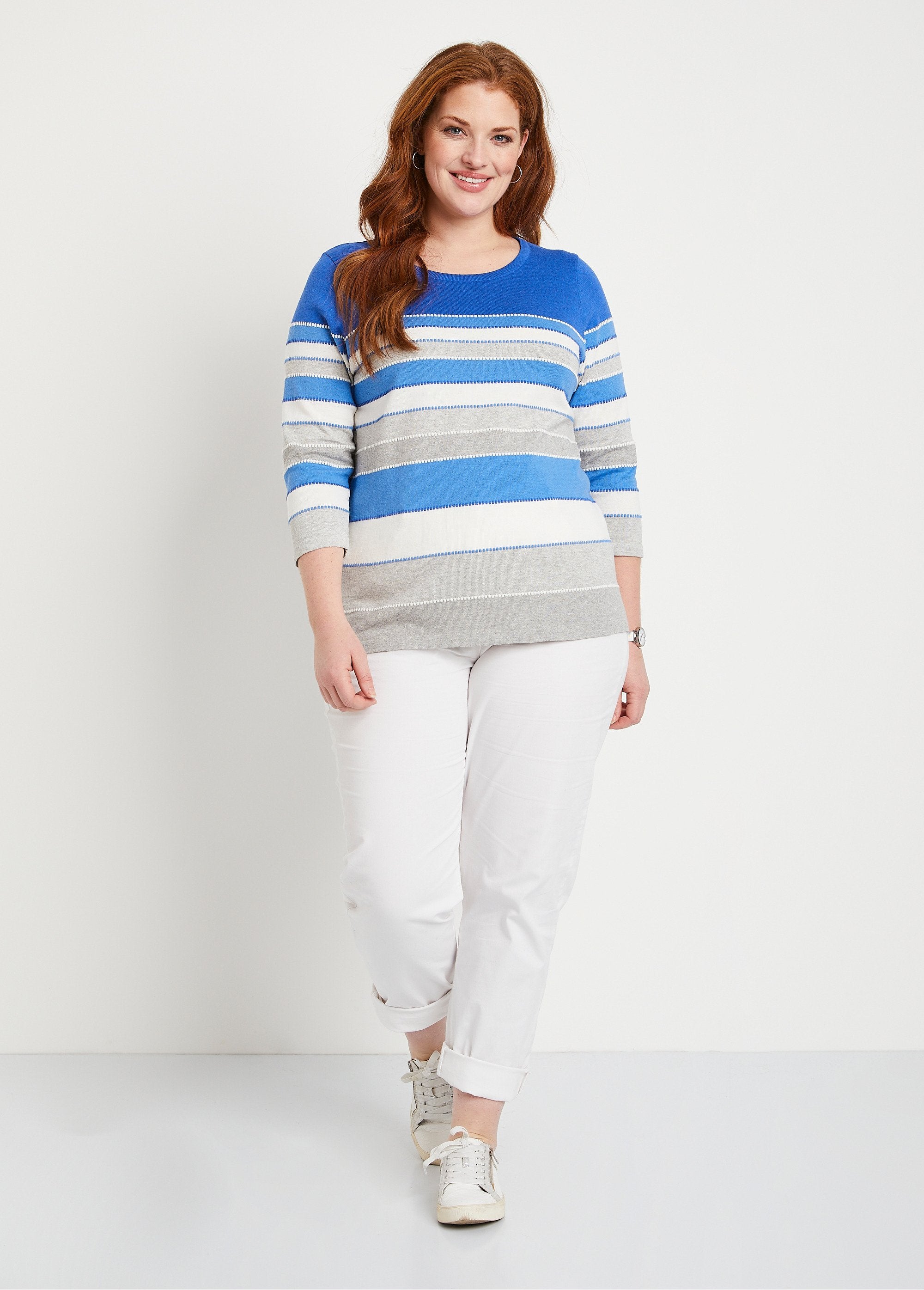 Fancy_jacquard_knit_sweater_Blue_stripe_SF1_curvy