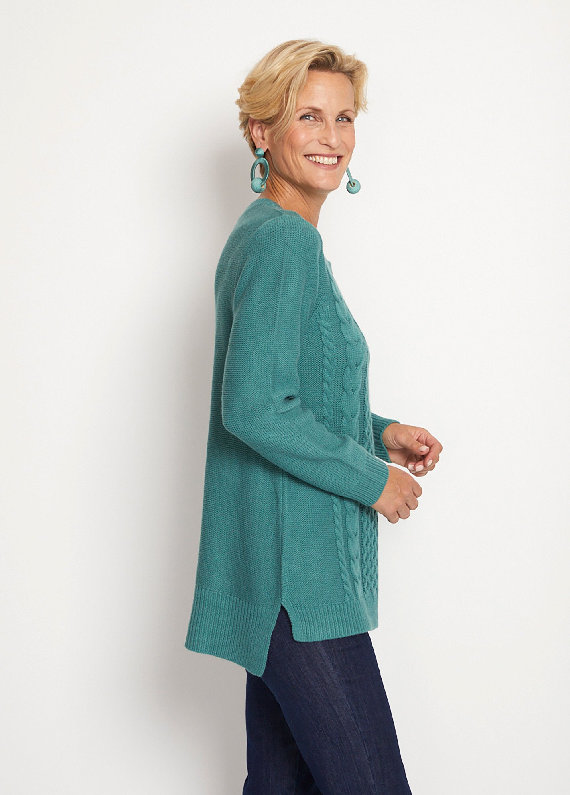 Reverse_and_cable_jersey_tunic_sweater_Emerald_DR1_slim