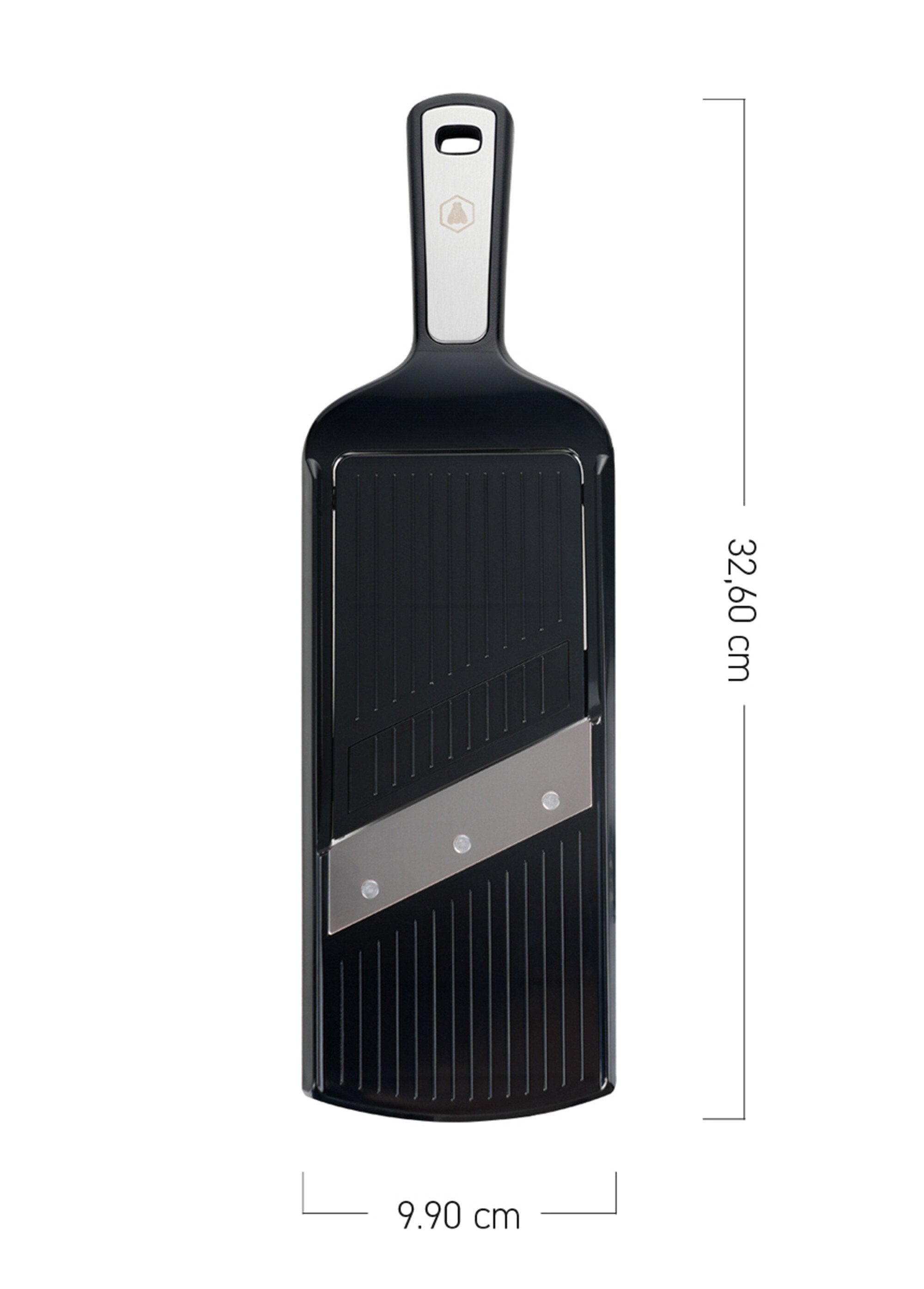 Râpe_de_cuisine_2_lames_inox_+_poussoir_Noir_et_gris_DE2_slim