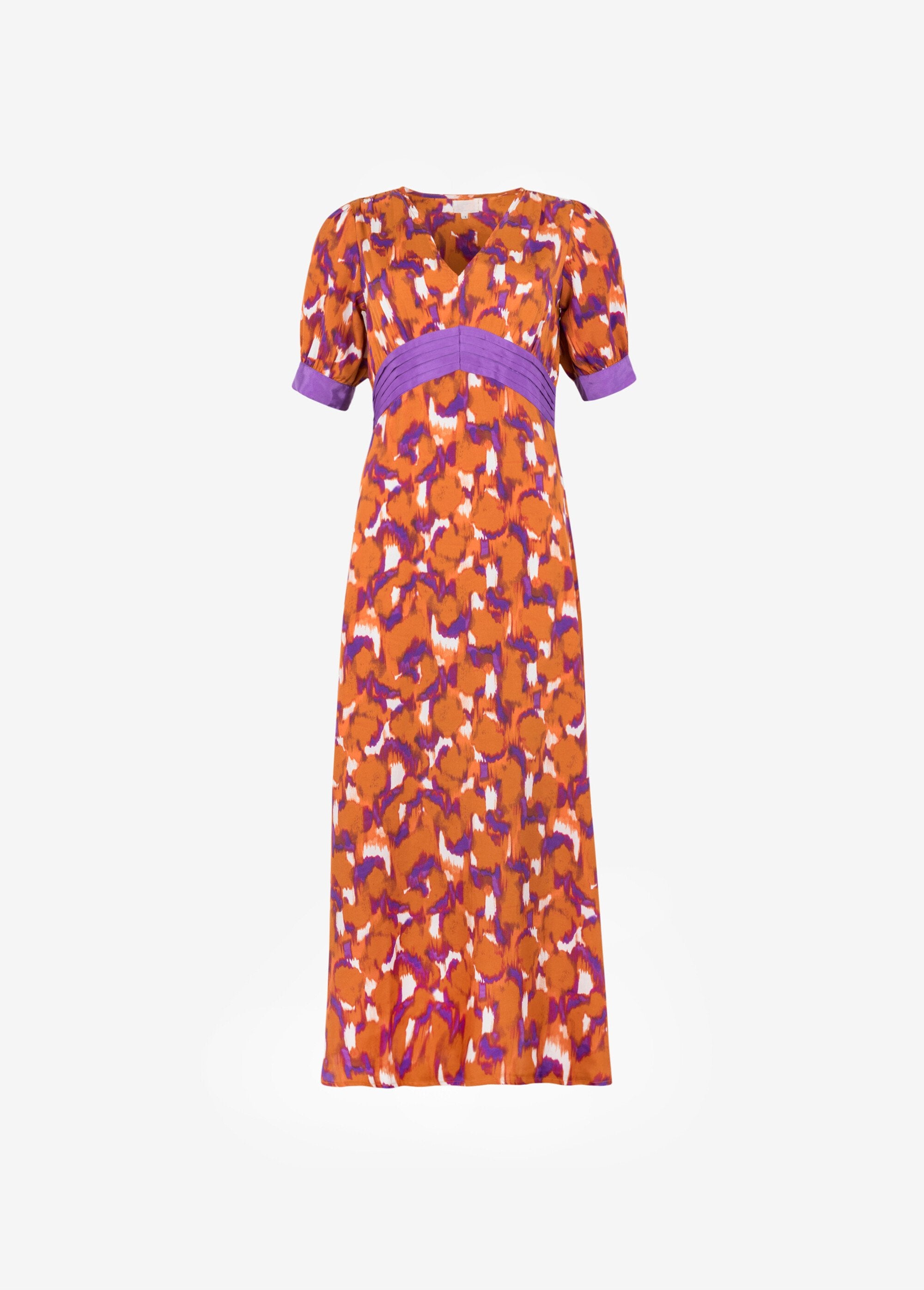 Long_printed_dress_with_pleated_waist_Orange_prints_AP1_slim