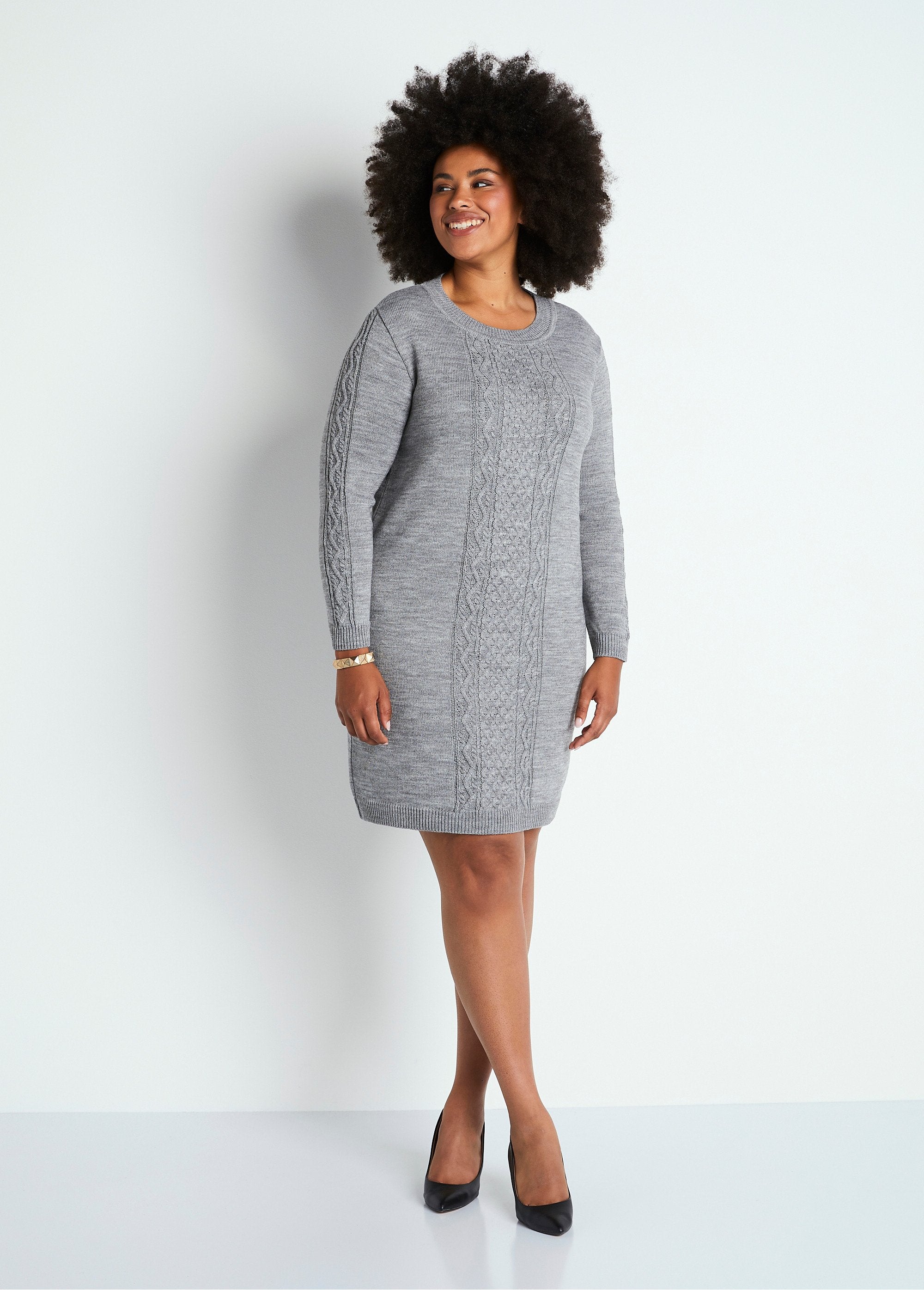 Short_fancy_knit_sweater_dress_Gray_FA1_curvy