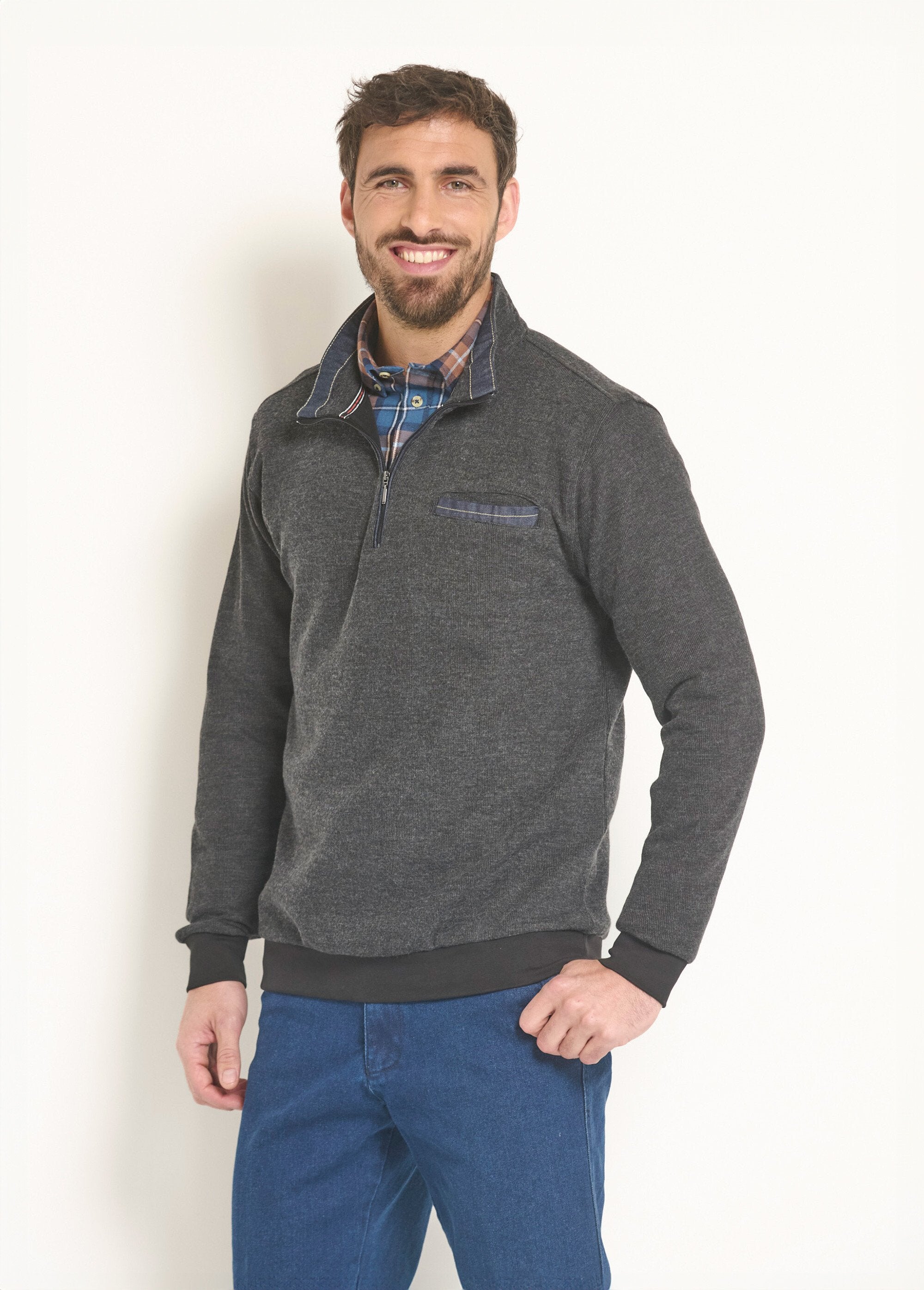 2_in_1_sweatshirt_with_zipped_shirt_collar_Anthracite_FA1_slim