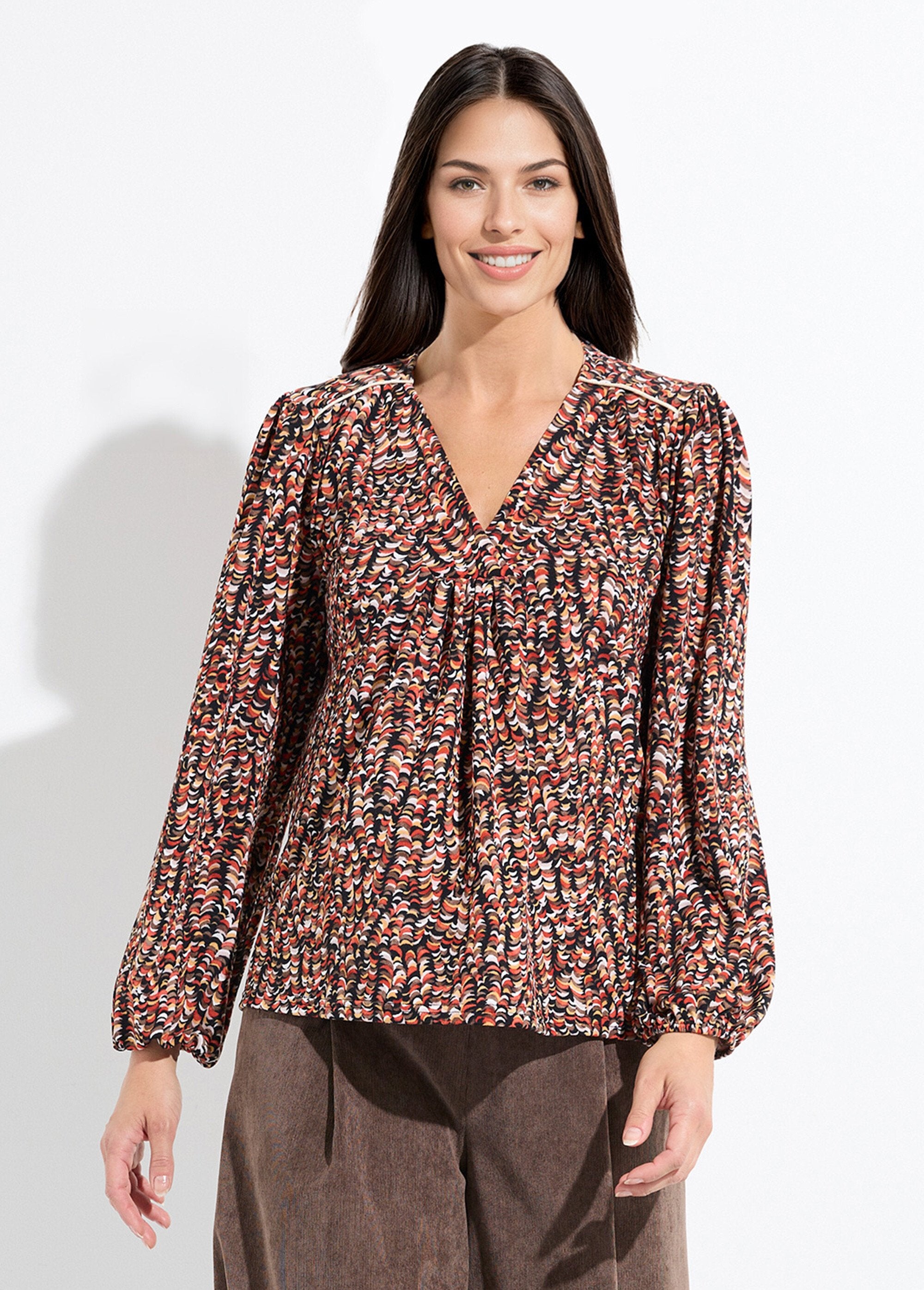 T-shirt_blouse_ample_imprimé_graphique_Noir_et_miel_FA1_slim