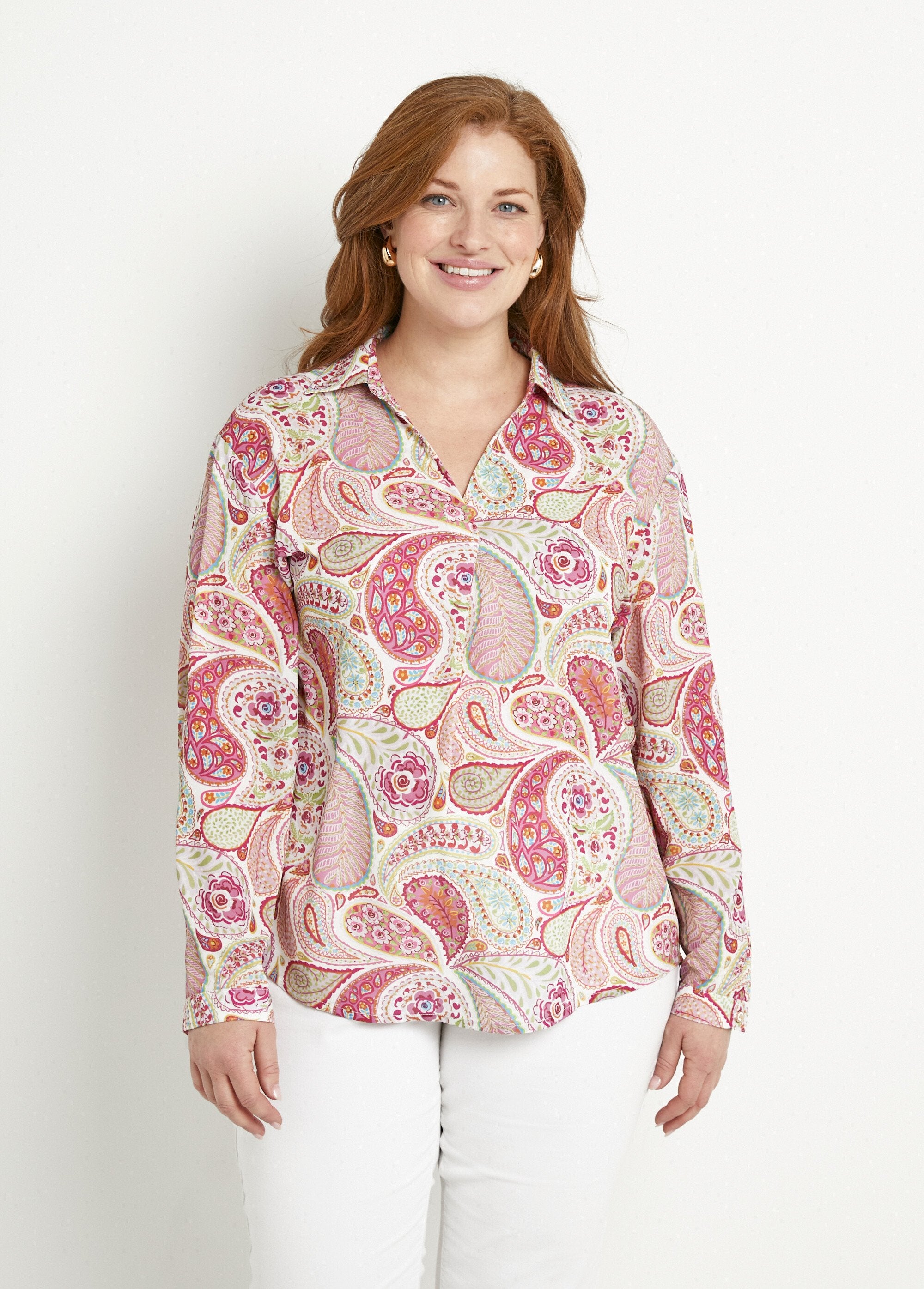 Long_loose_tunic_with_cashmere_print_Pink_and_green_FA1_curvy